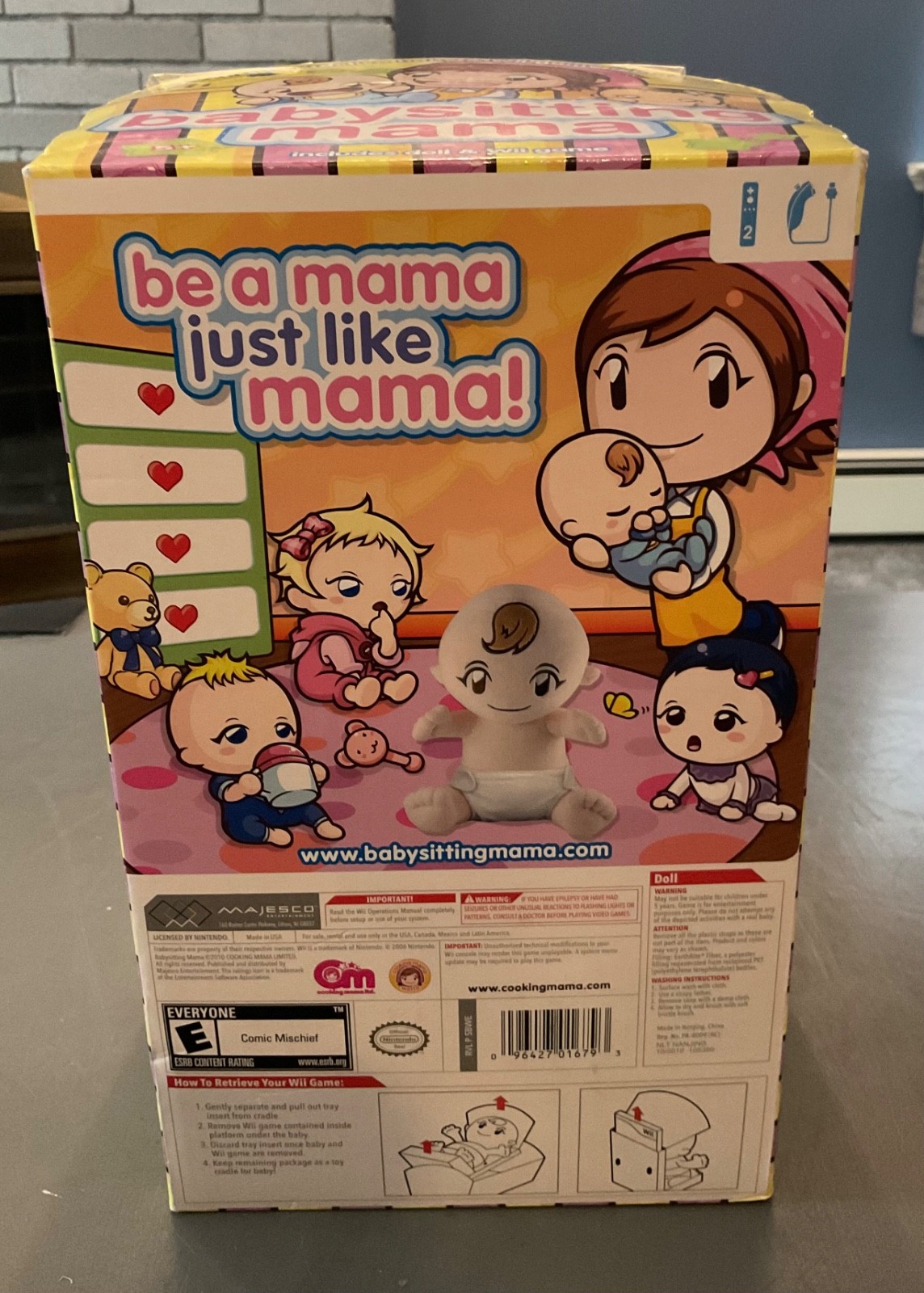 Wii Babysitting Mama Plush Doll ONLY- No Game NEW