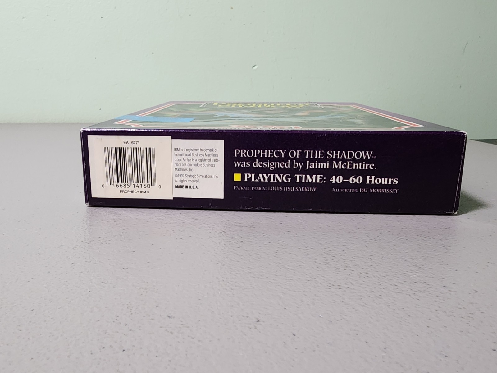 1992 SSI Prophecy of the Shadow PC Role Playing Computer Game Big Box