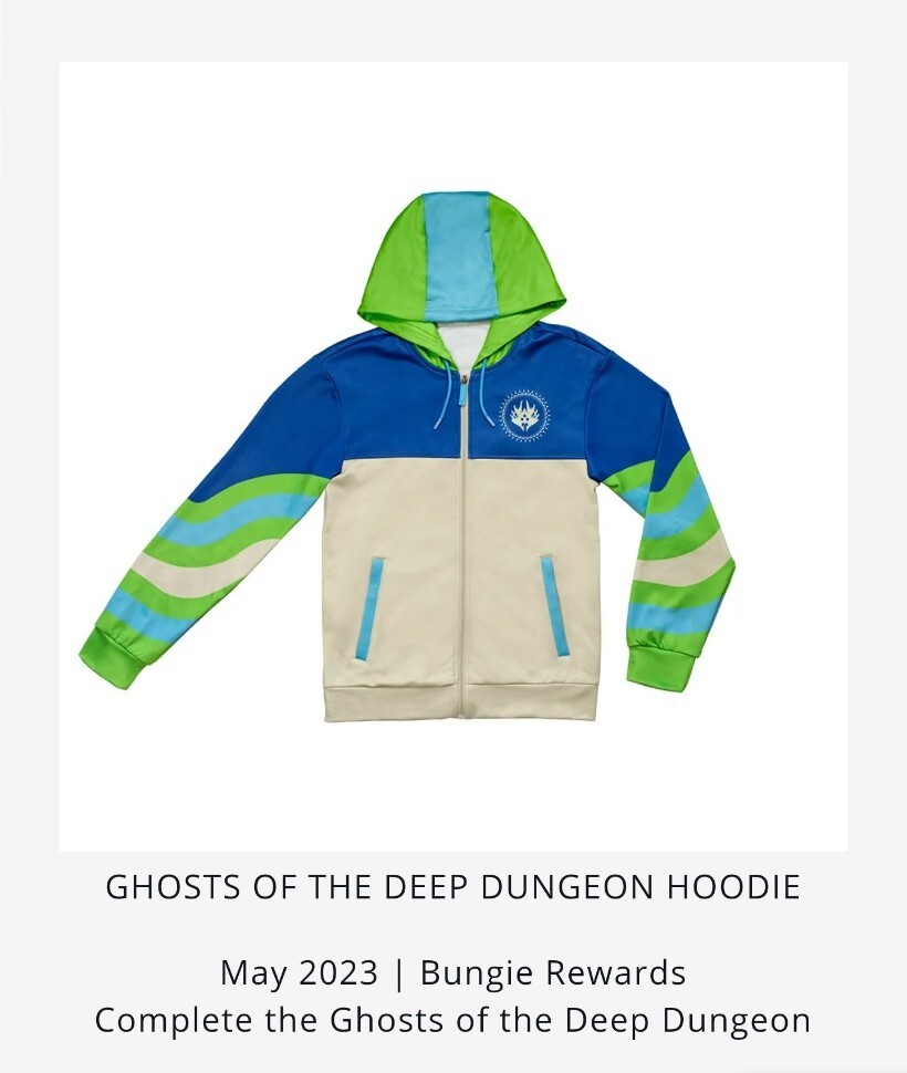 Destiny 2 Ghosts Of The Deep Dungeon Hoodie Unisex Large Bungie Rewards Retired