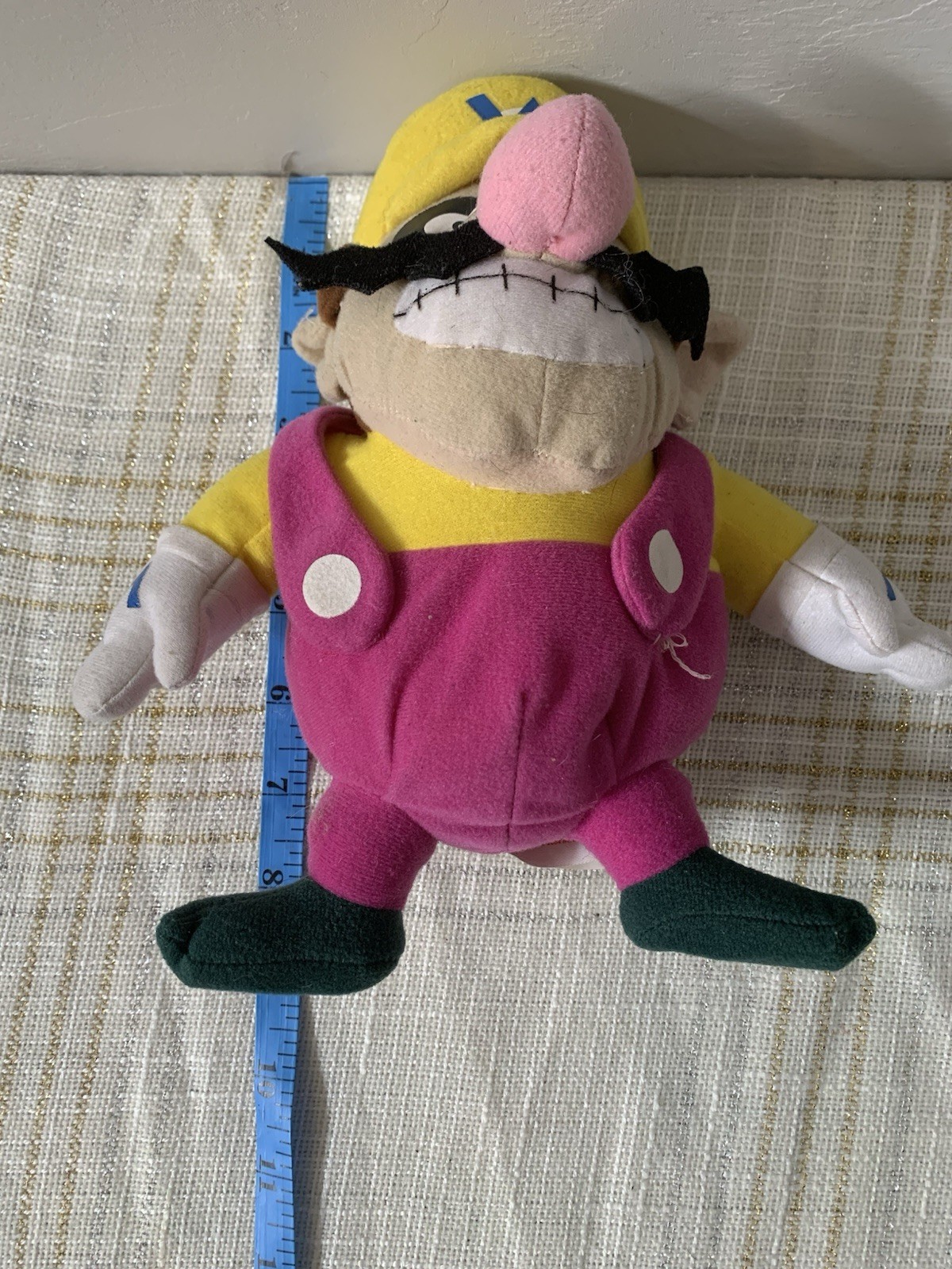 Vintage Nintendo Wario 2004 Kellytoy Plush 9 In Y2K Collectible Super Mario