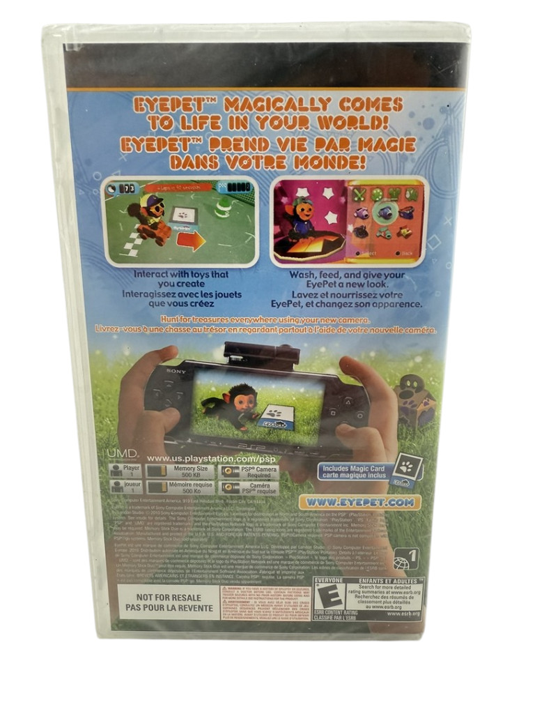 EyePet Sony PSP Brand New FACTORY SEALED Video Game Only 2010 Virtual Pet