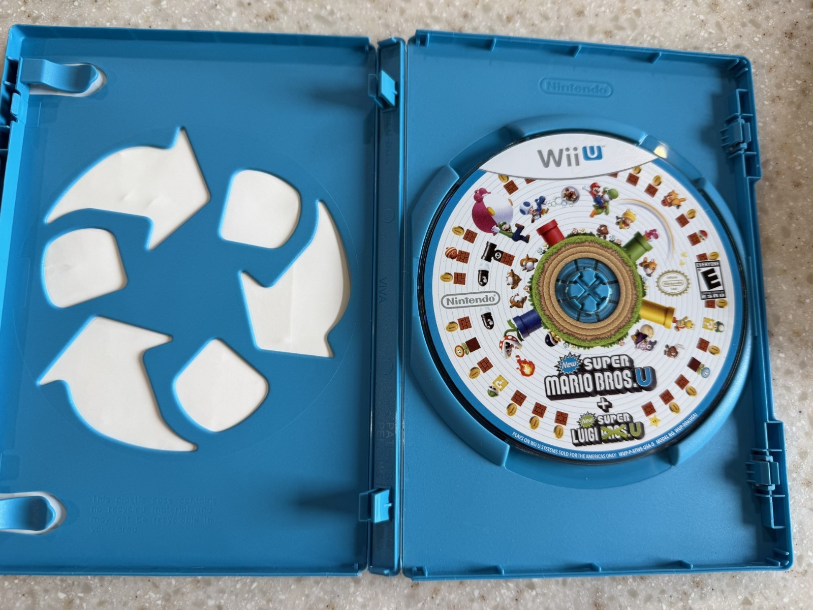 NEW SUPER MARIO BROS U + LUIGI WII U NINTENDO WIIU WII U GAME & CASE NES HQ