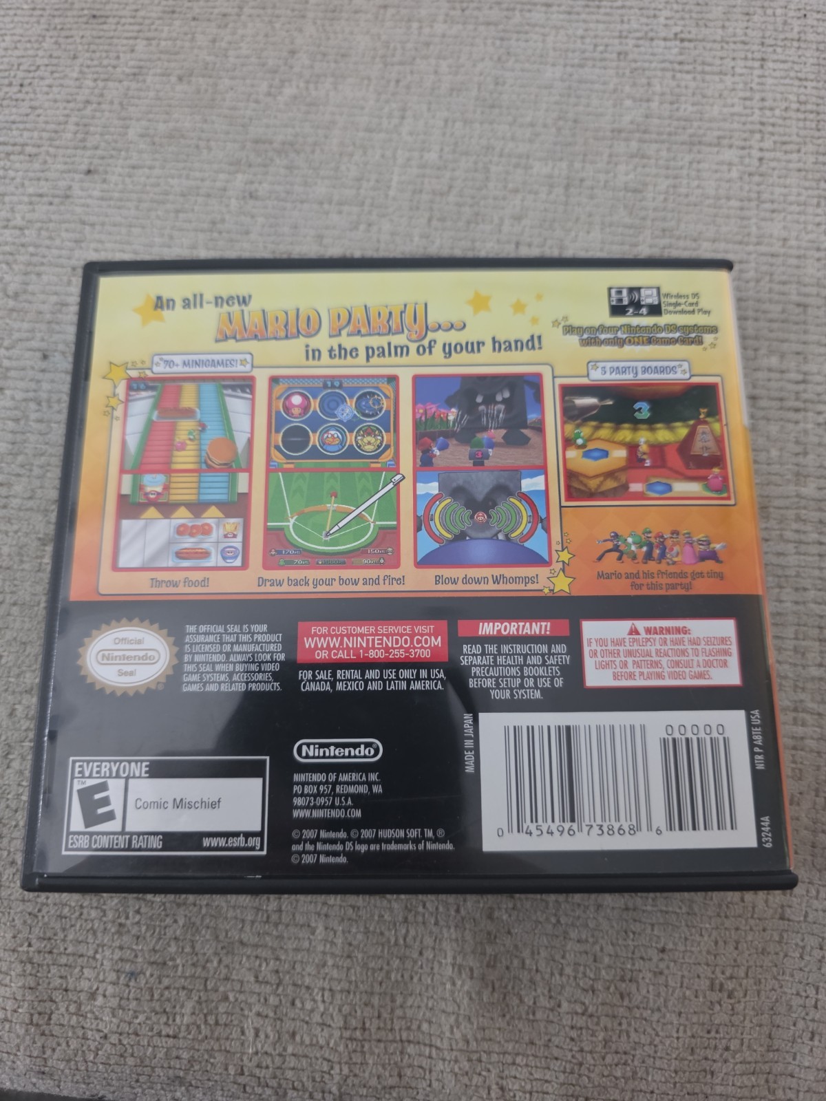 Nintendo Mario Party DS COMPLETE TESTED Clean Authentic