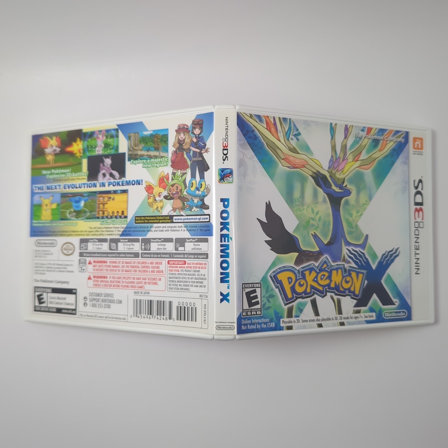 Pokemon X (Nintendo 3DS, 2013) CIB USA Version – TESTED & WORKING!
