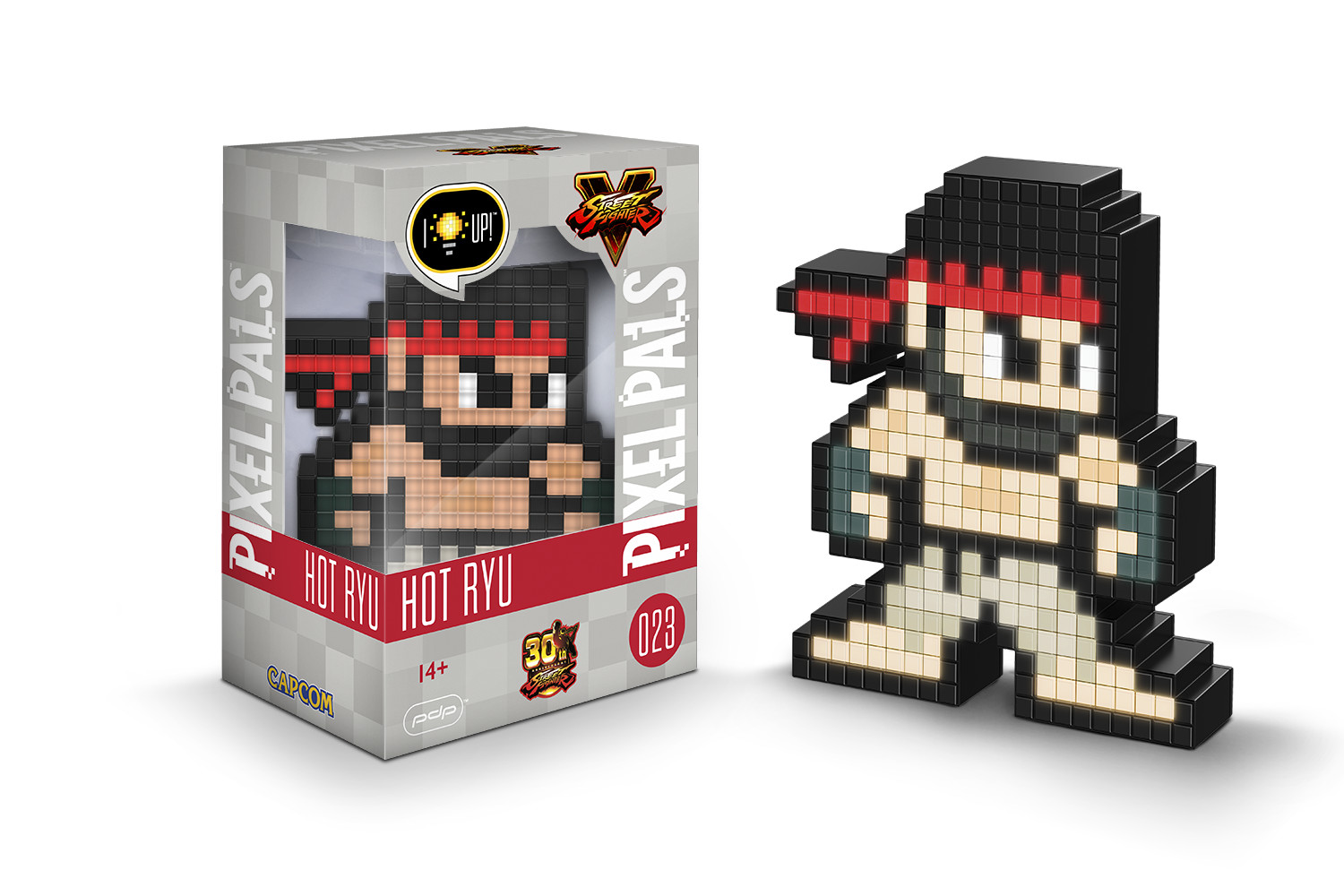 CAPCOM PDP Pixel Pals Hot Ryu Street Fighter V #23 NEW SEALED I Light Up Figure
