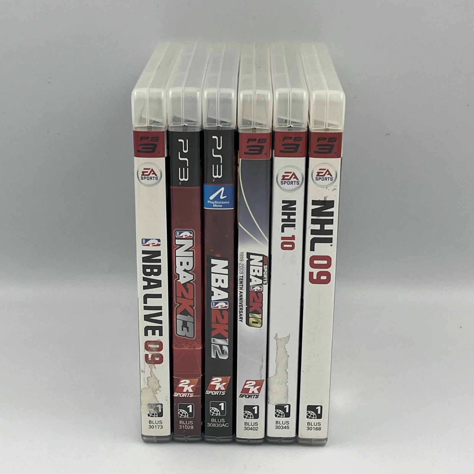 Playstation 3 PS3 EA Sports Lot 6 Games NHL 09 & 10, NBA 2K10 12 13, NBA Live 09