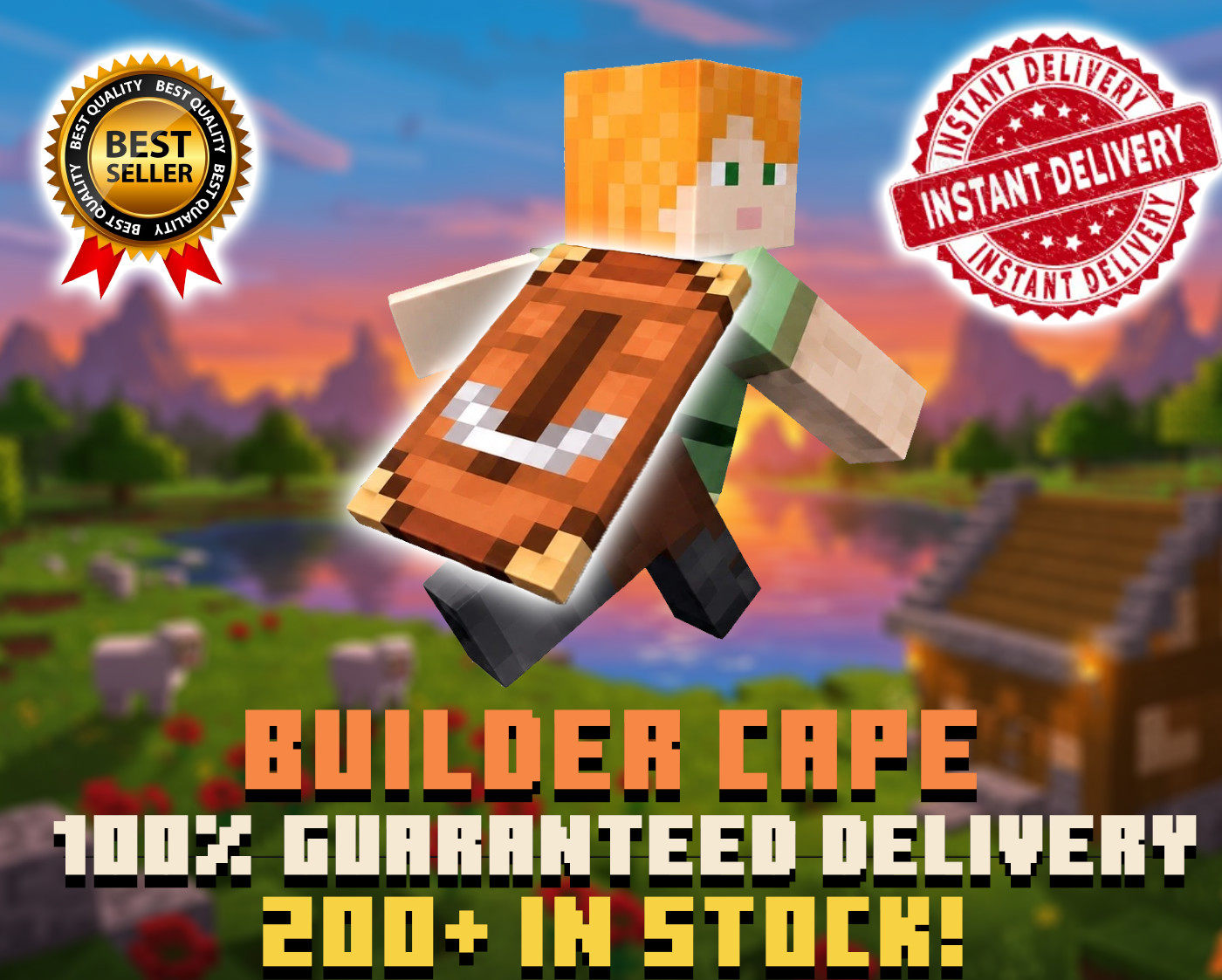 Minecraft Builder Cape Code 2026 | Exclusive | Java & Bedrock | Volume Pricing
