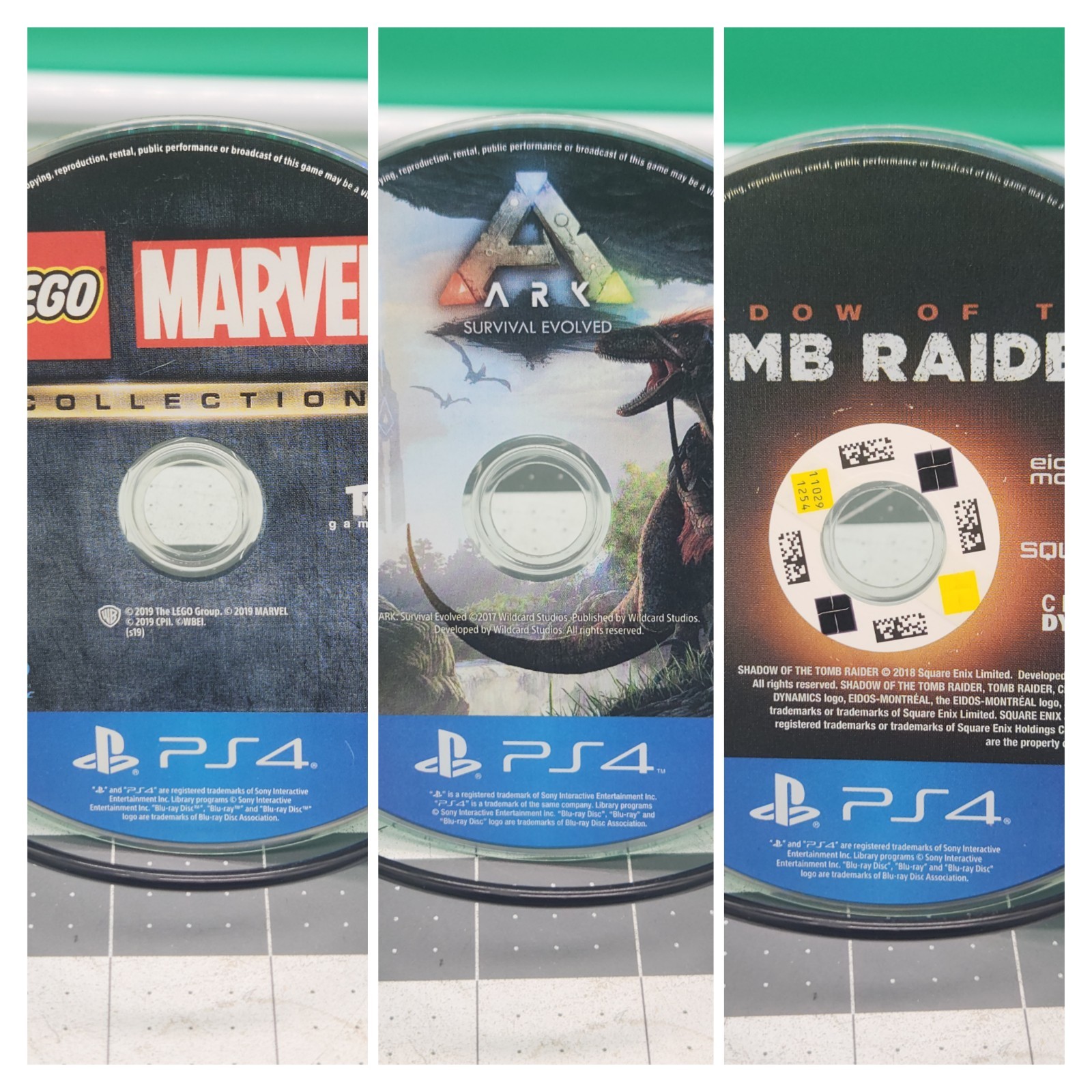 PS4 Shadow Of The Tomb Raider, Ark Survival, Lego Marvel (Sony PlayStation 4)