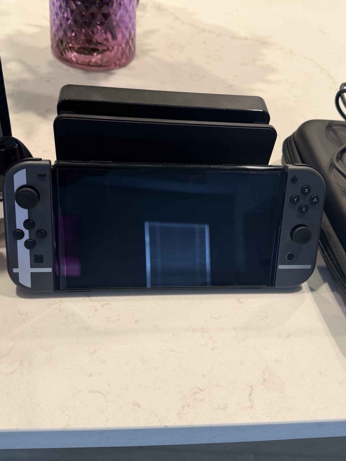 Nintendo Switch (OLED Model) Super Smash Bros. Bundle 64GB Console – Gray