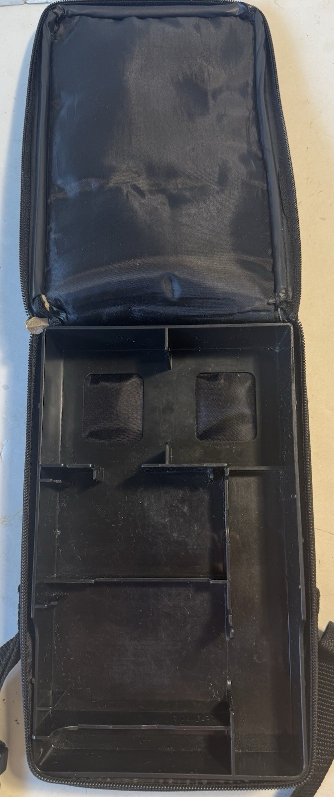 Licensed Nintendo Gameboy Color Travel Case Black w/ Shoulder Strap and tray