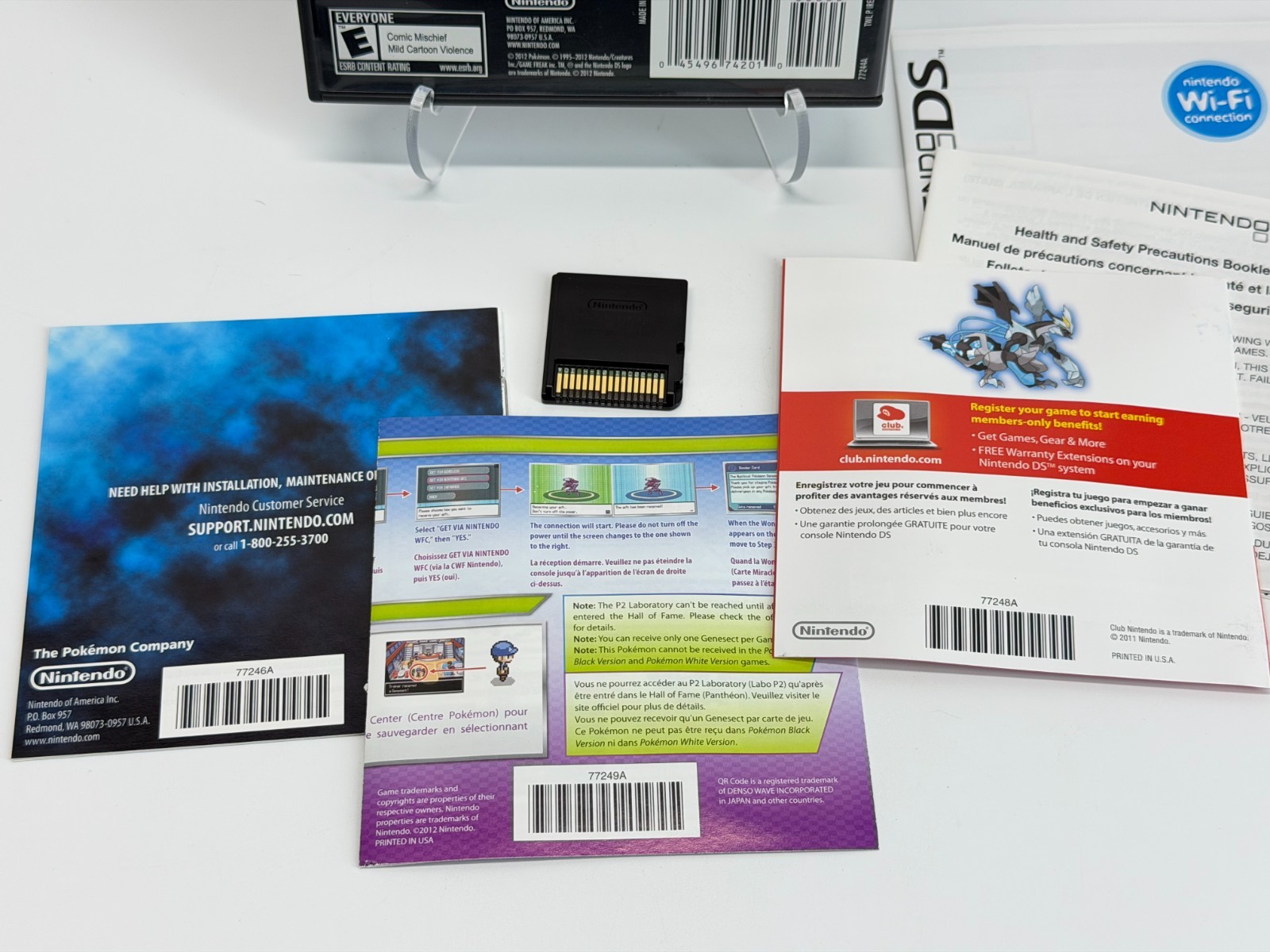 Pokemon Black 2 Version (Nintendo DS) Complete w/Inserts *Tested*