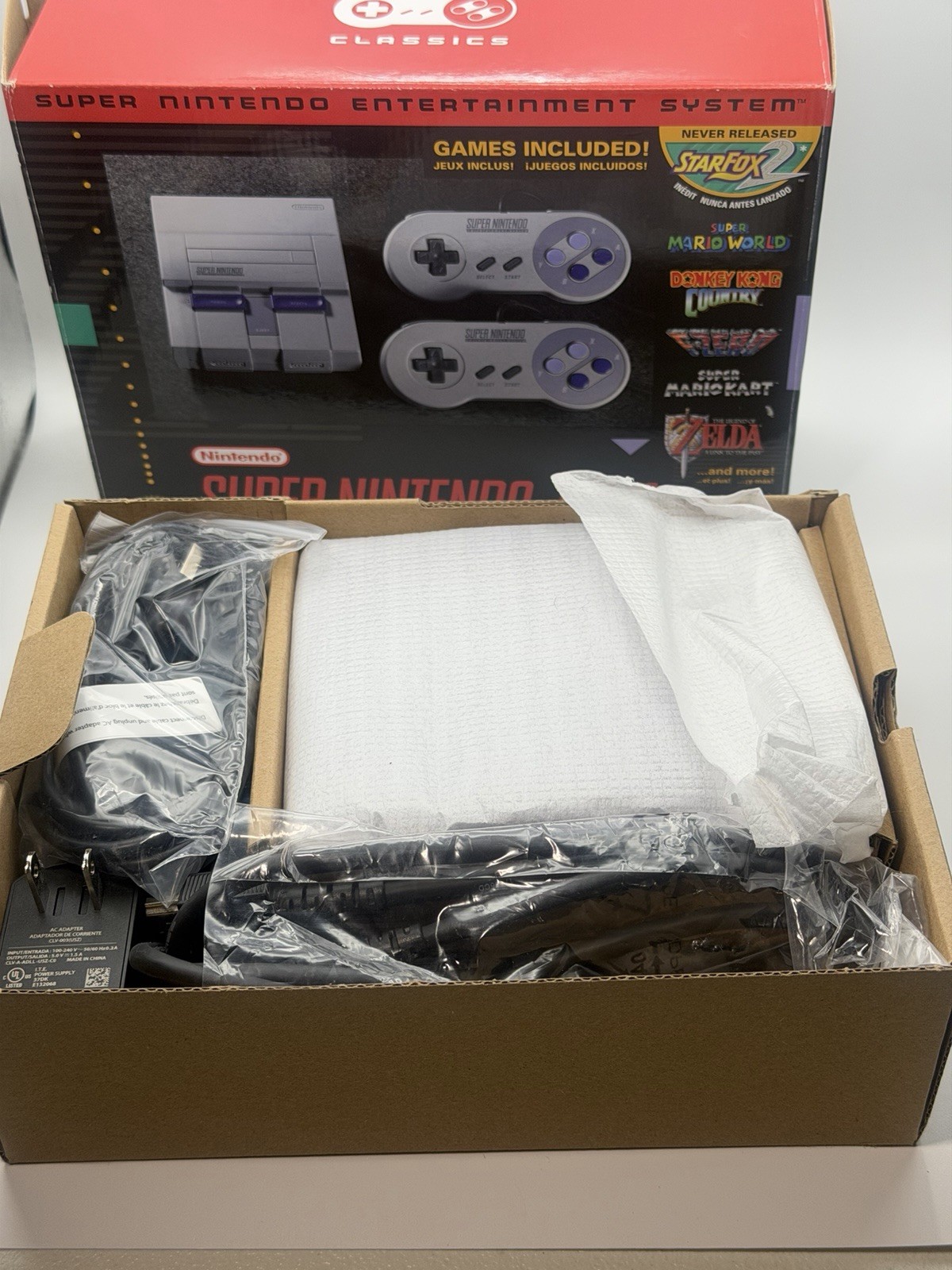 SNES Classic Edition Console with 21 Games new open box