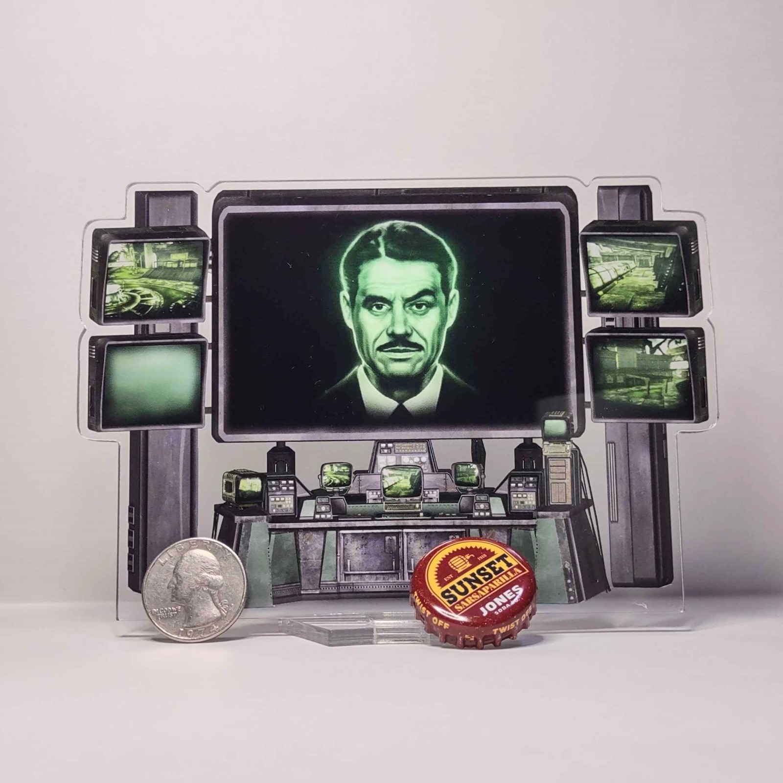 Fallout New Vegas Mr. House Lucky 38 Executive Suite Console Acrylic Standee