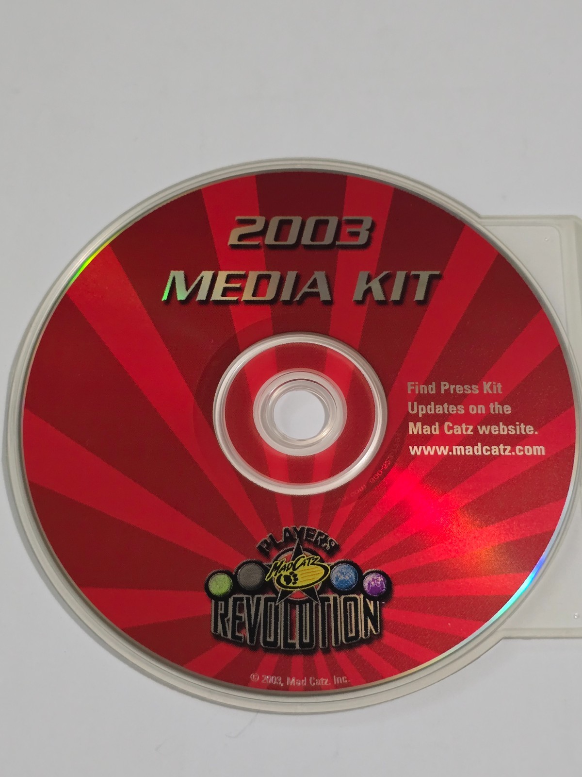 2003 MAD CATZ INC E3 VIDEO GAME PRESS KIT PROMO CD MEDIA PLAYERS REVOLUTION