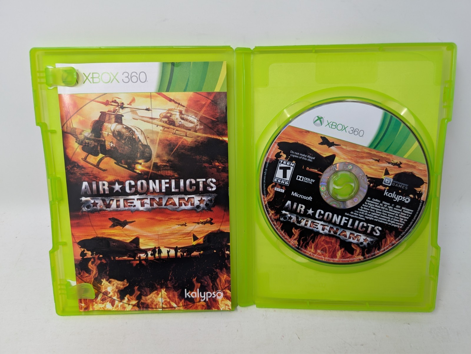 Air Conflicts: Vietnam (Microsoft Xbox 360) Kalypso CIB w/Manual