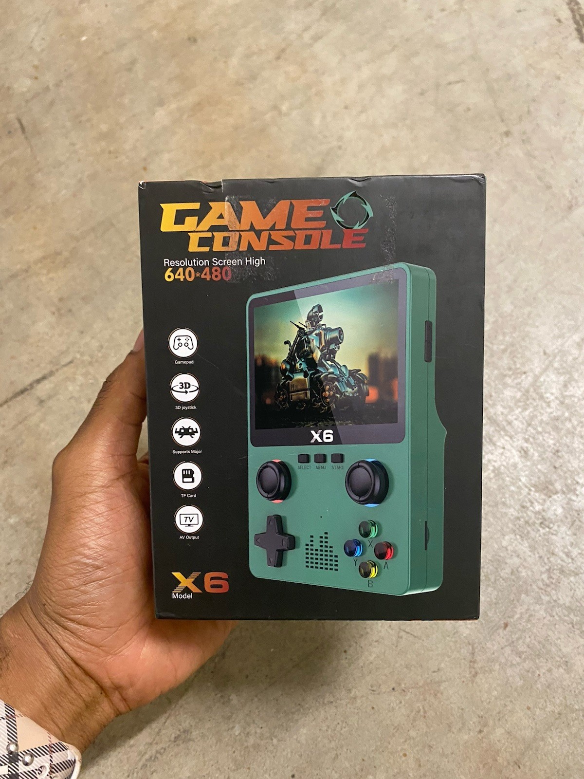X6 Handheld Retro Game Console Portable Gaming System 8GB w/ Box & Charger