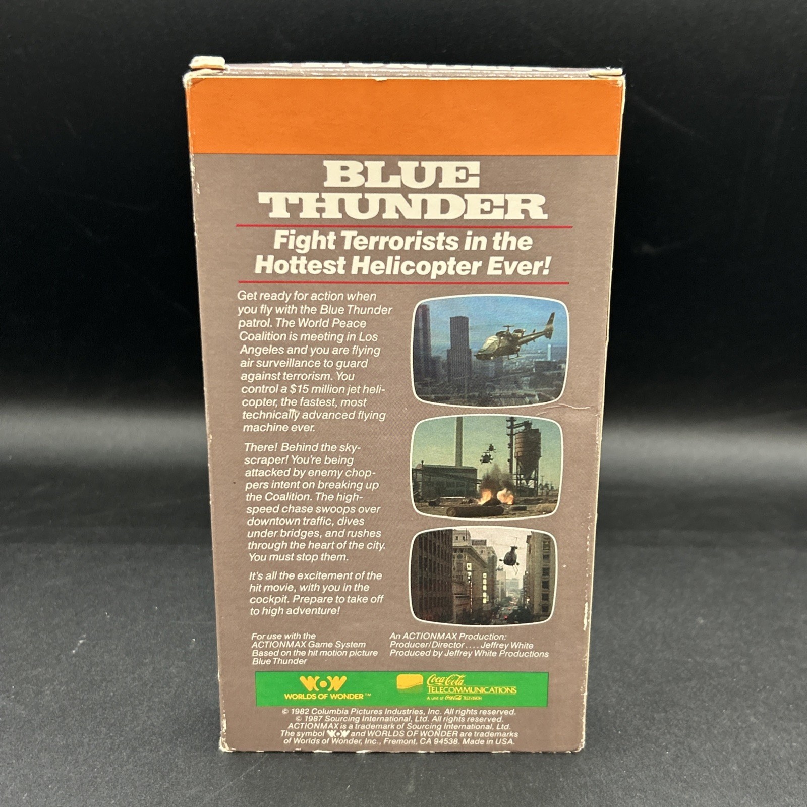 Action Max Blue Thunder VHS Game Video Rare Worlds of Wonder