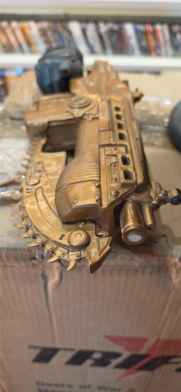 Triforce Gears Or War 2 Marcus Fenix Epic Scale Bust Gold Lancer Ed. *Damaged*