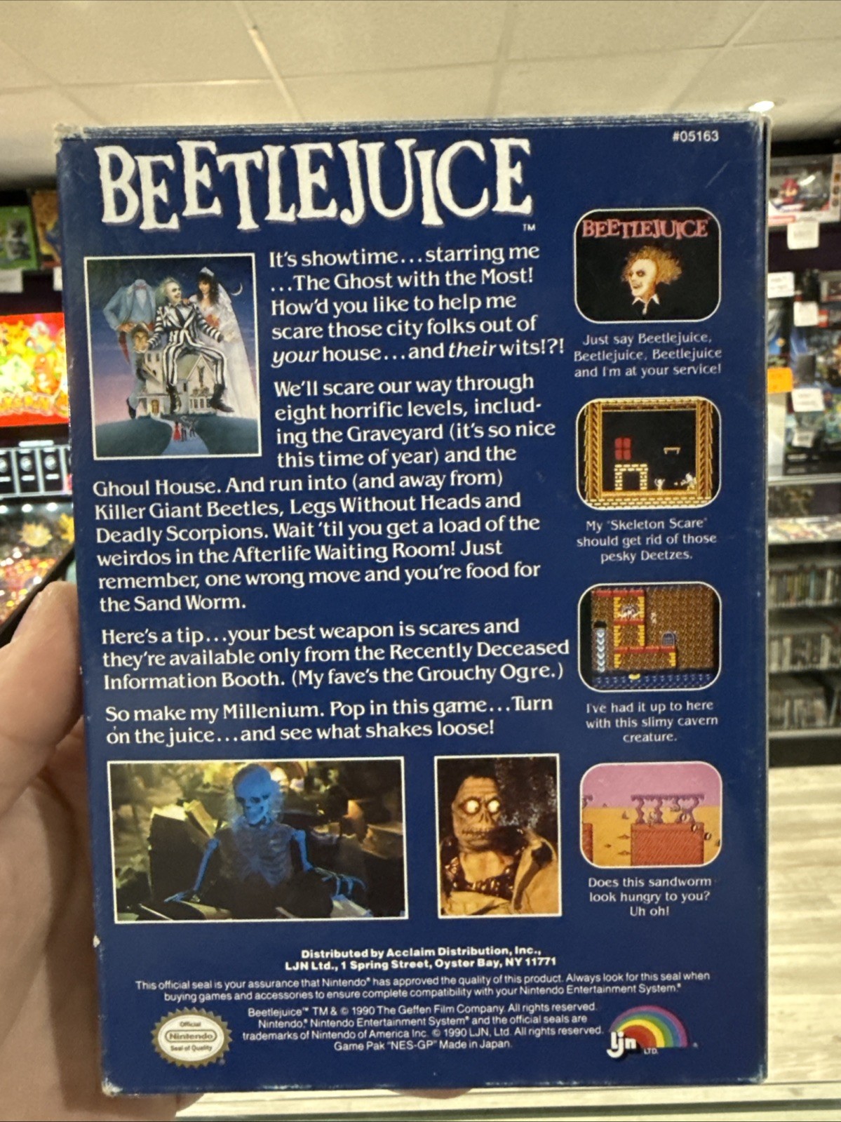 Beetlejuice – Nintendo Entertainment System NES – In Box Tested