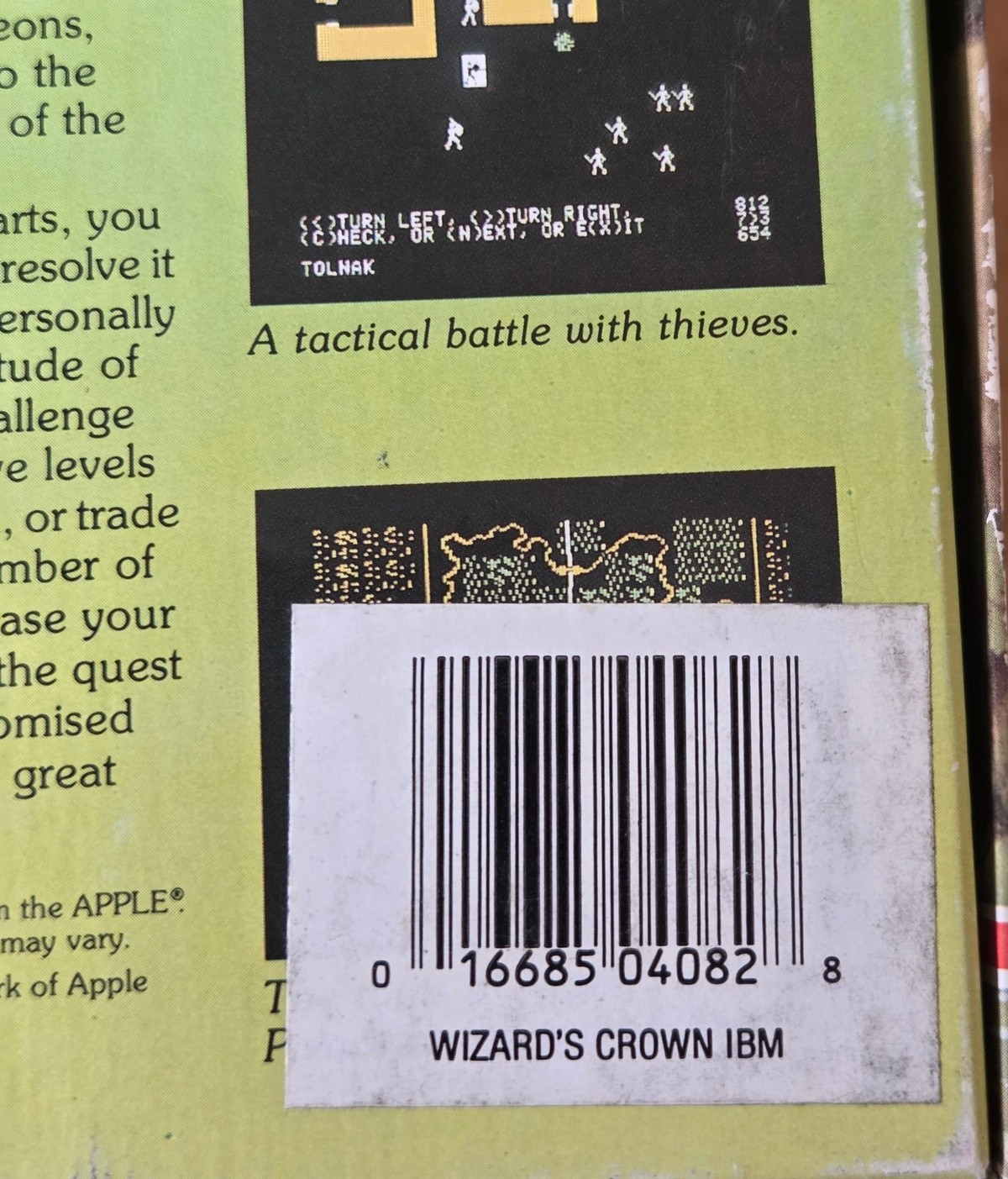 Wizard’s Crown SSI IBM PC Big Box Game 5.25″ Floppy Complete CIB 1987 RPG
