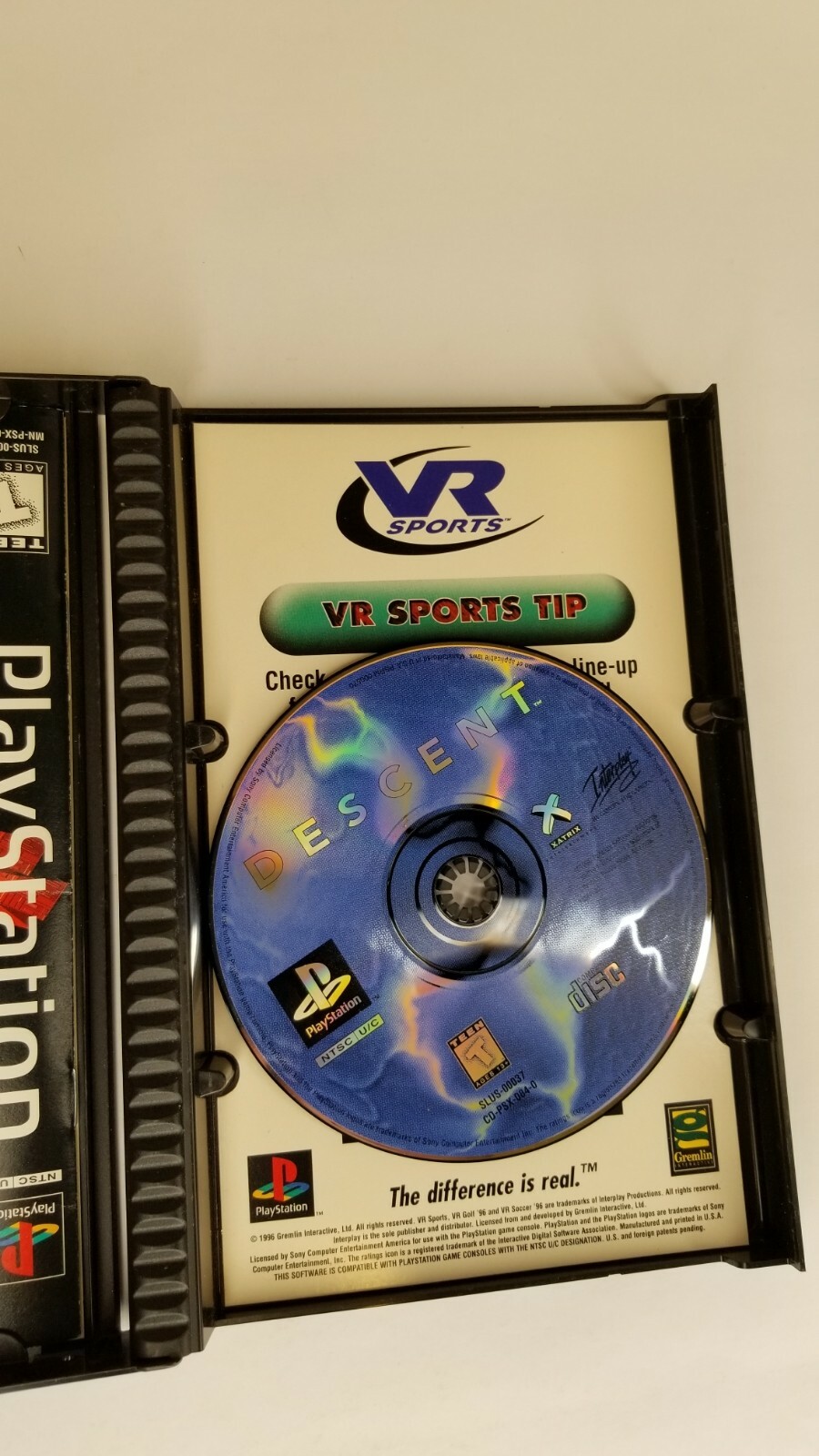 Descent PS1 Longbox 1996 Playstation Game Disc Only