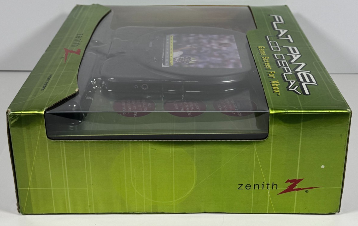 Zenith Flat Panel 5″ LCD Display Game Screen For Original Xbox G10910A Open Box