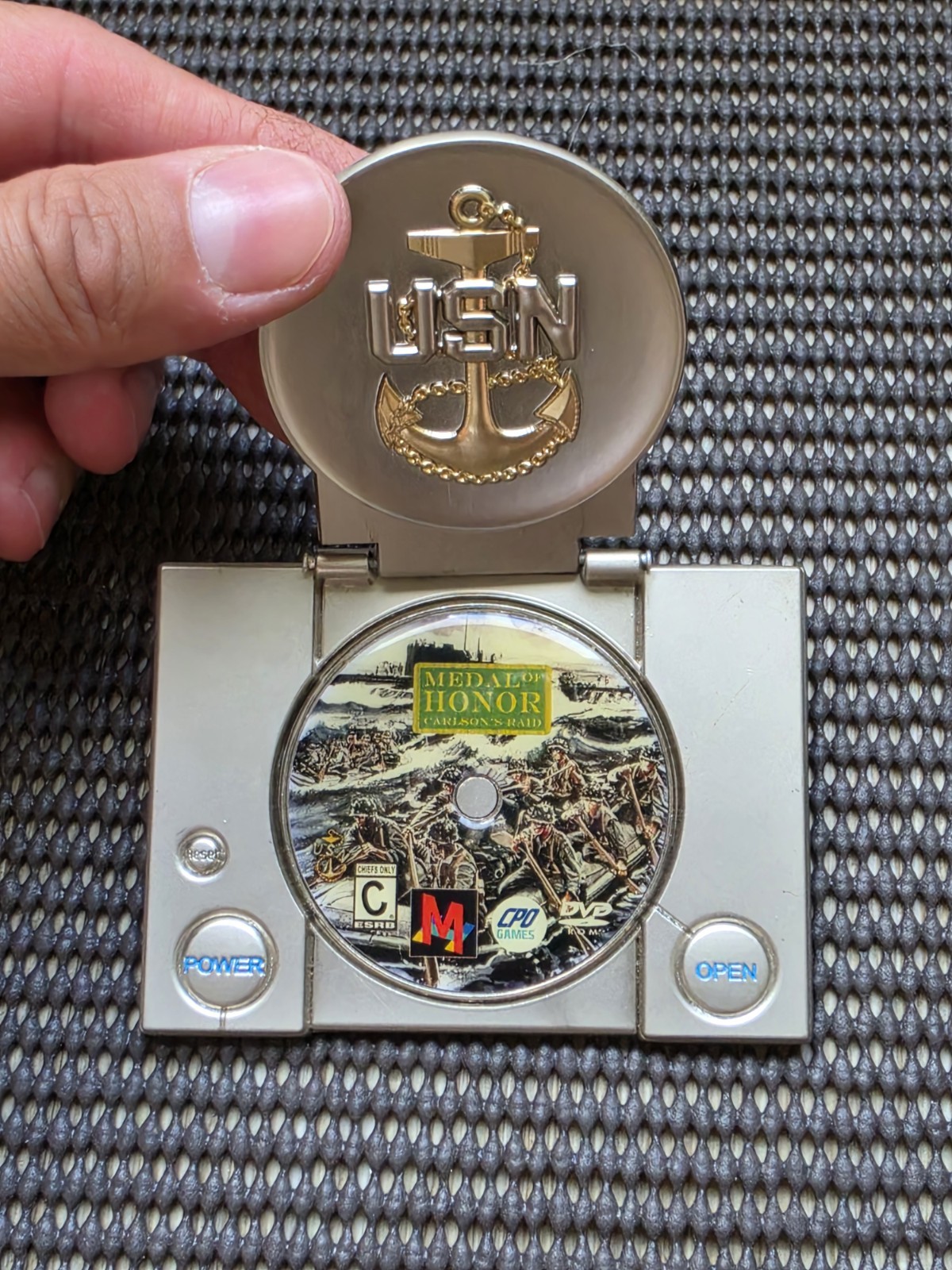 PlayStation 1 Medal Of Honor US NAVY Military Challenge Coin Medal Rare PS1 MOH