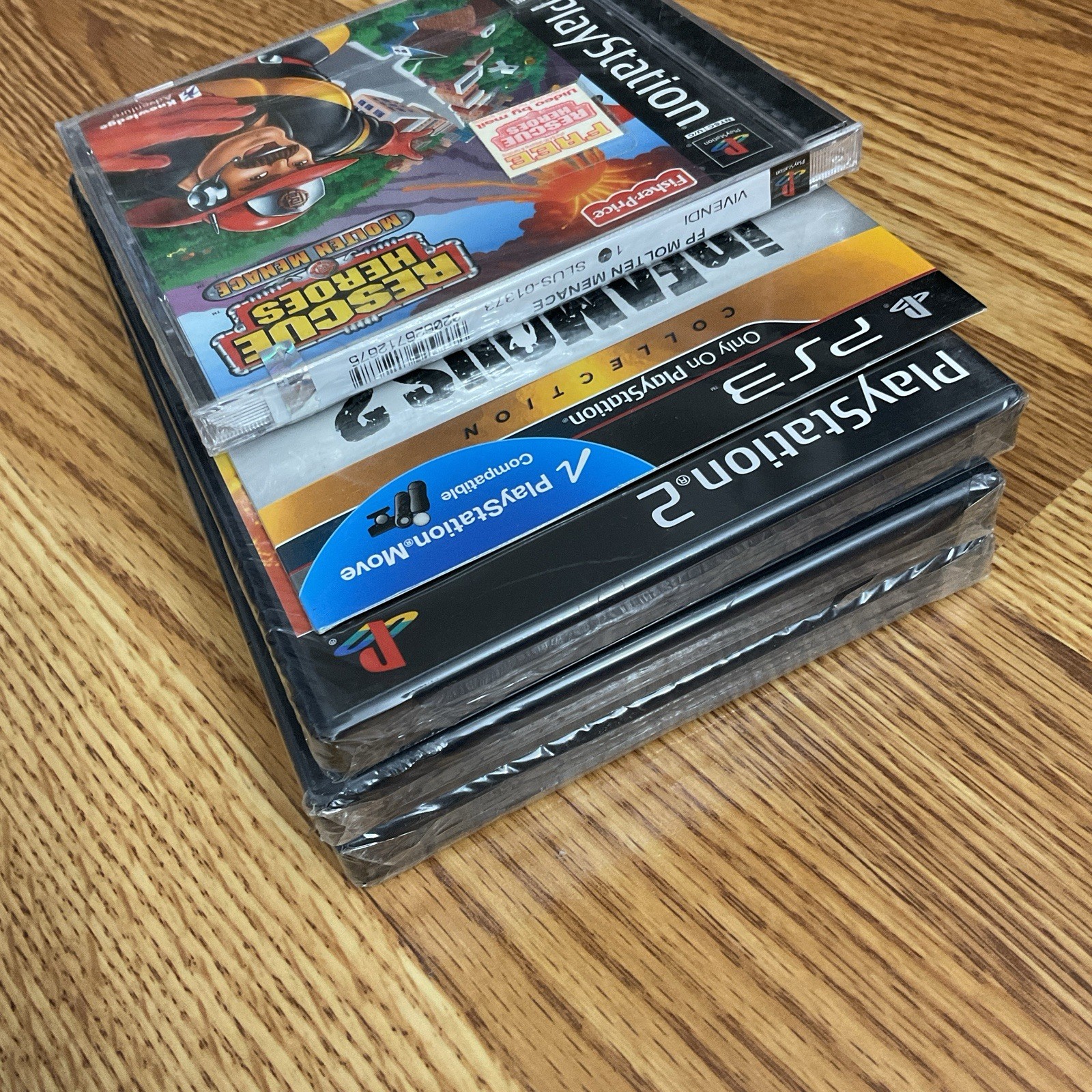 Playstation 1 2 3 NEW SEALED LOT Finding Nemo Rescue Heroes Infamous 2 Dwts Hsm