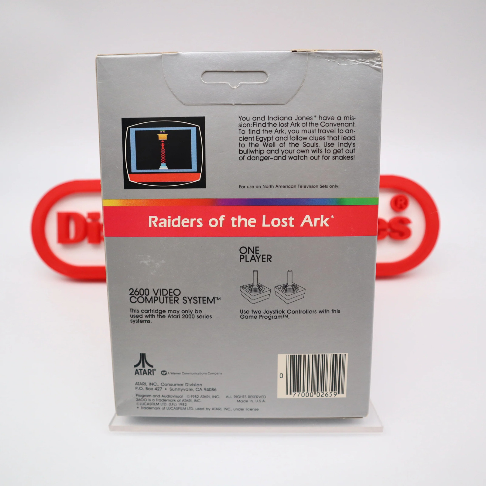 Atari 2600 Game INDIANA JONES: RAIDERS OF THE LOST ARK – NEW & Factory Sealed!