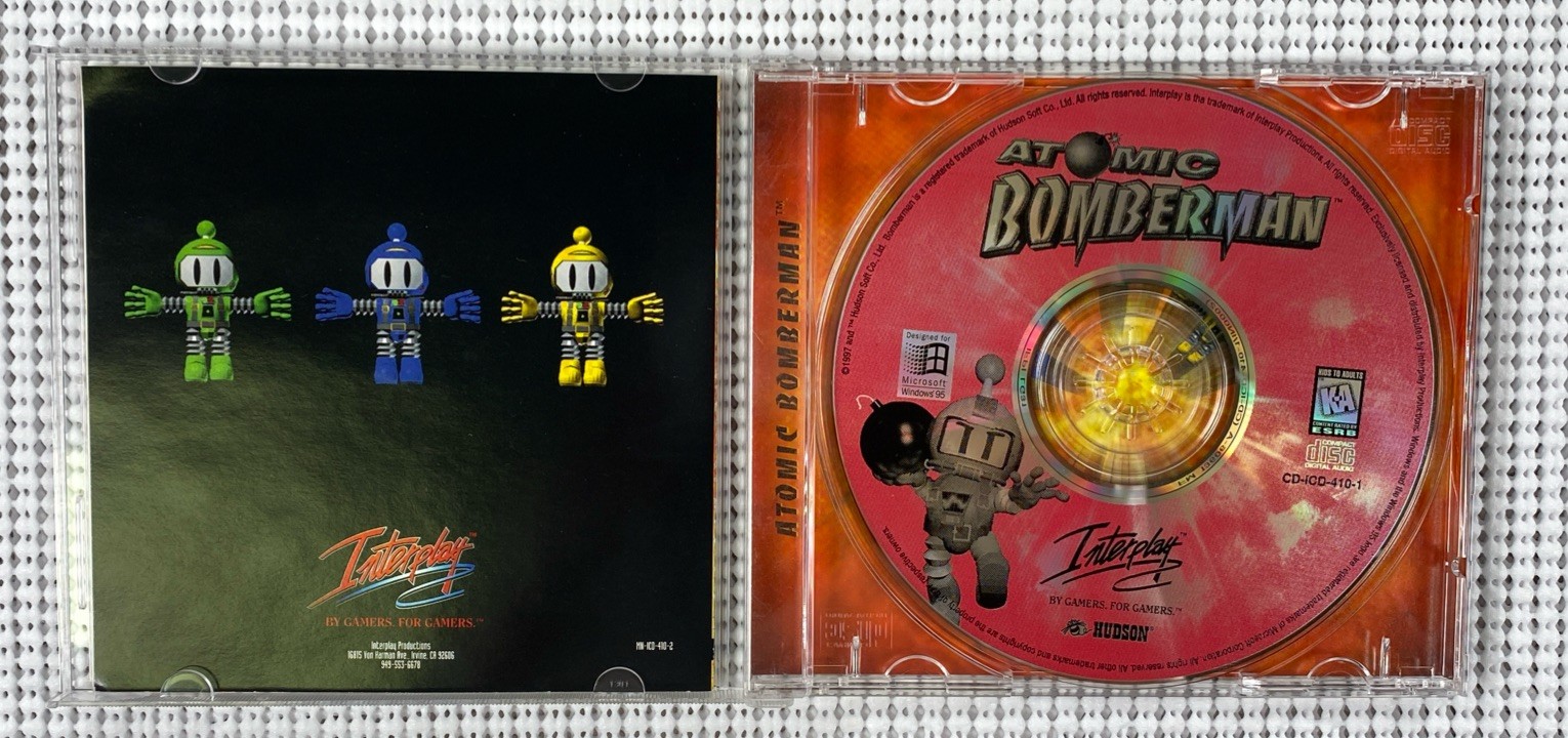 Atomic Bomberman PC Game Big Box 1997 INTERPLAY