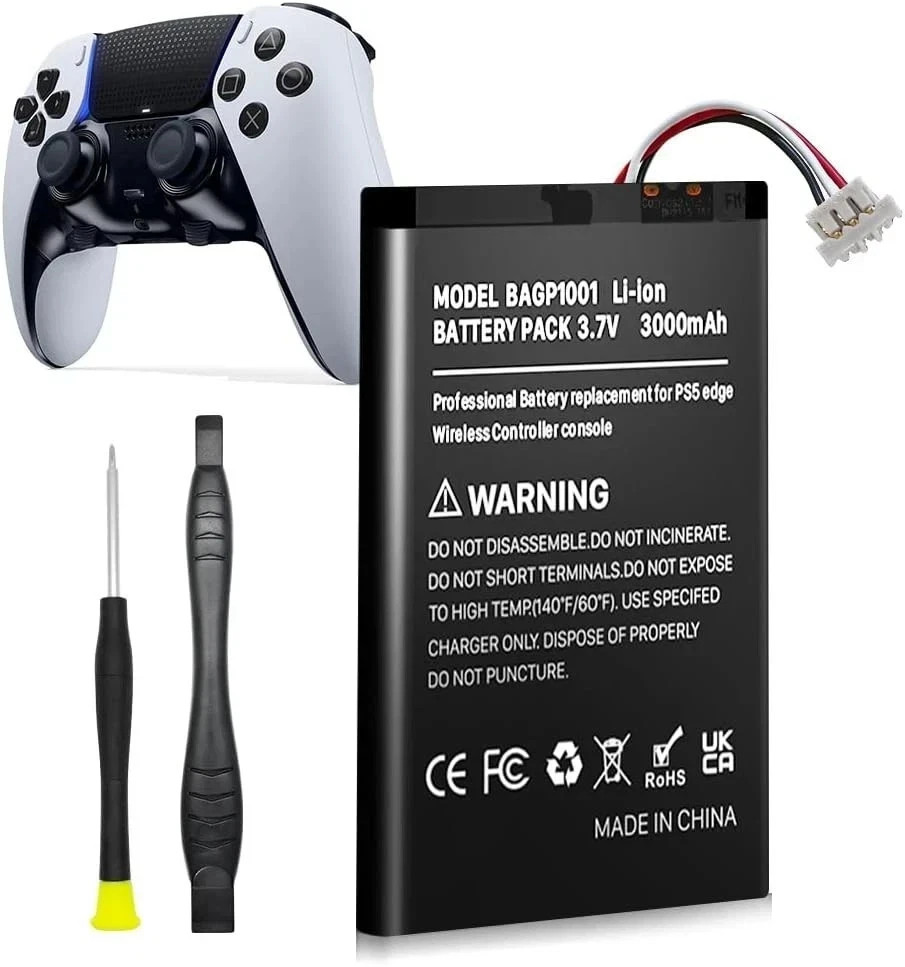 3000mAh Battery for Sony PlayStation Dualsense Edge Controller, New Upgrade H…