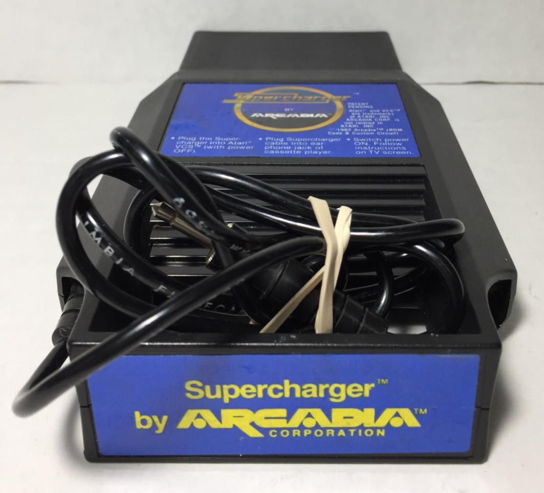 SUPERCHARGER by Arcadia ATARI 2600 Cartridge Only ADAPTER Cassette VCS 1982