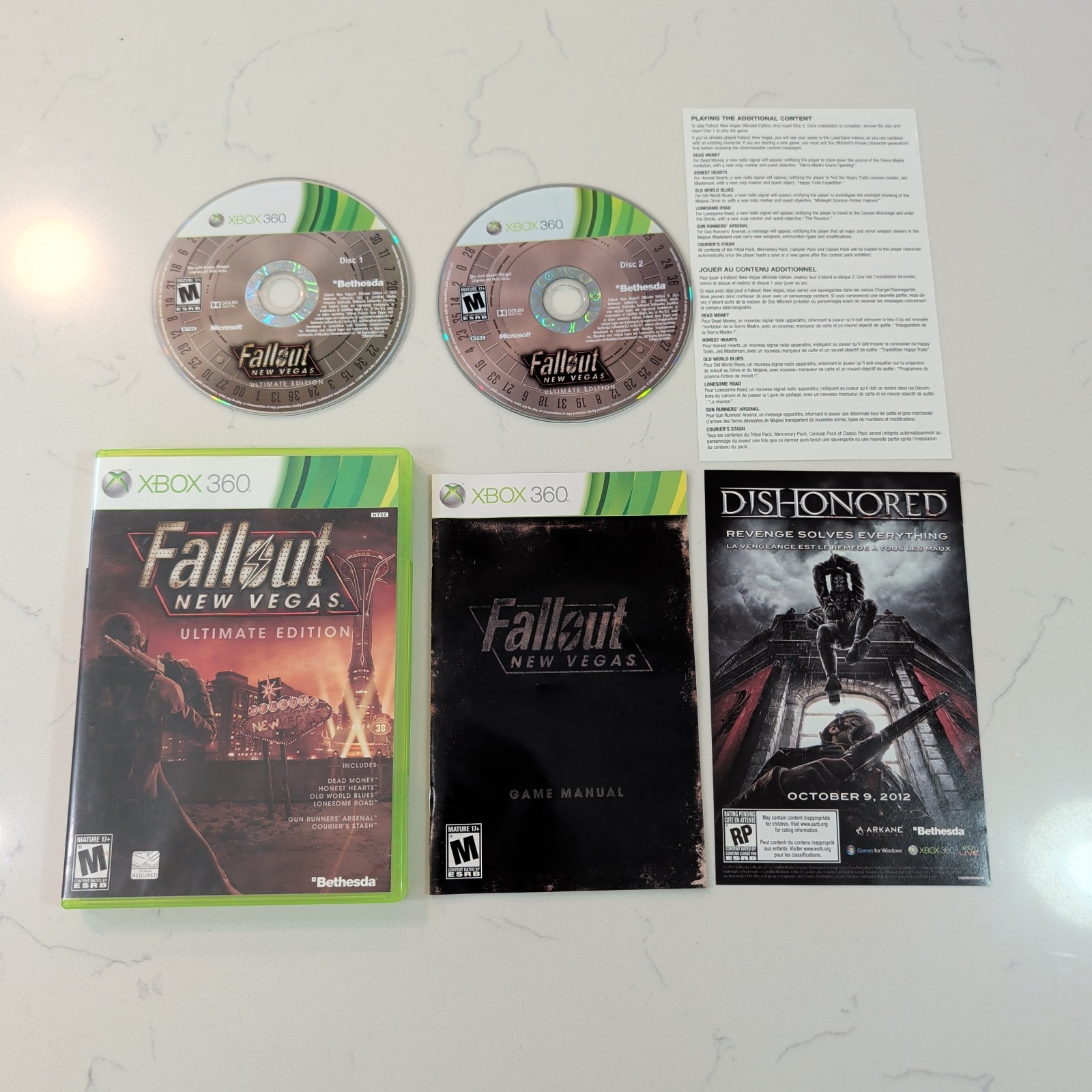 Fallout: New Vegas – Ultimate Edition (Xbox 360, 2012) w/ Manual – Tested