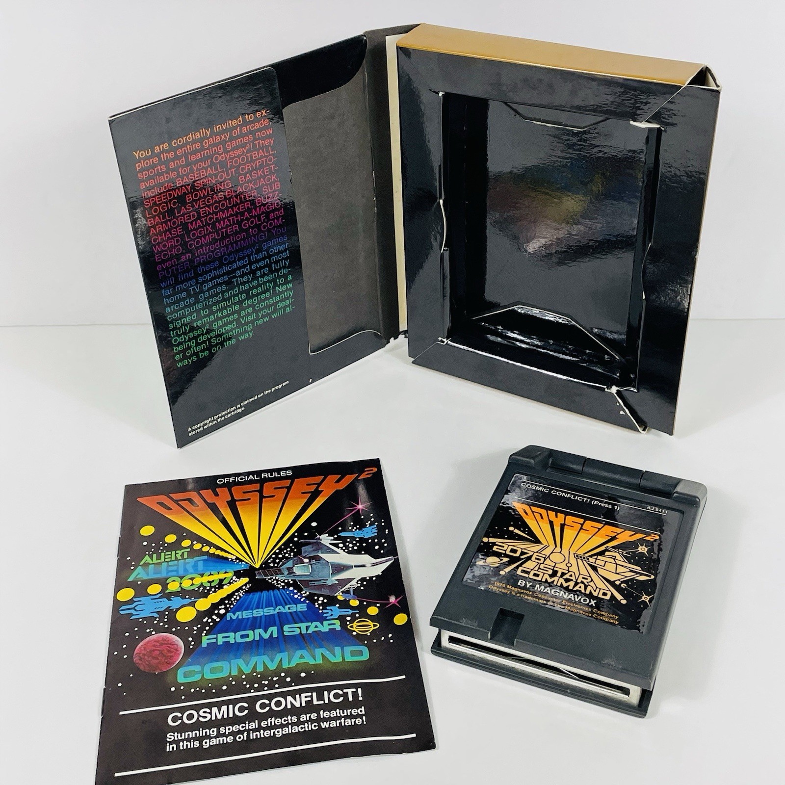 Odyssey 2 Cosmic Conflict Complete CIB Tested Works 1978 Magnavox