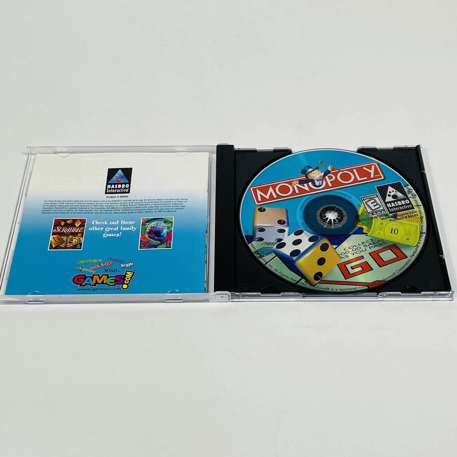 Monopoly by Hasbro Interactive Video Game for Windows PC CD-ROM