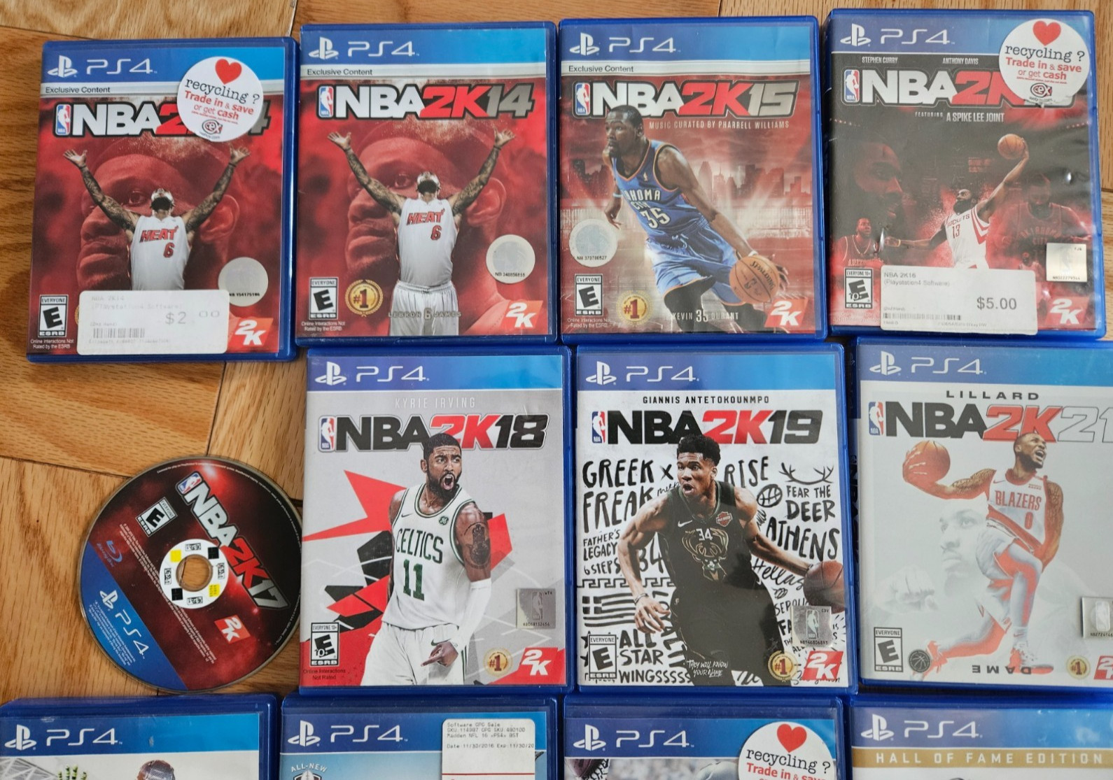15 PS4 Mixed Sports Game Lot
