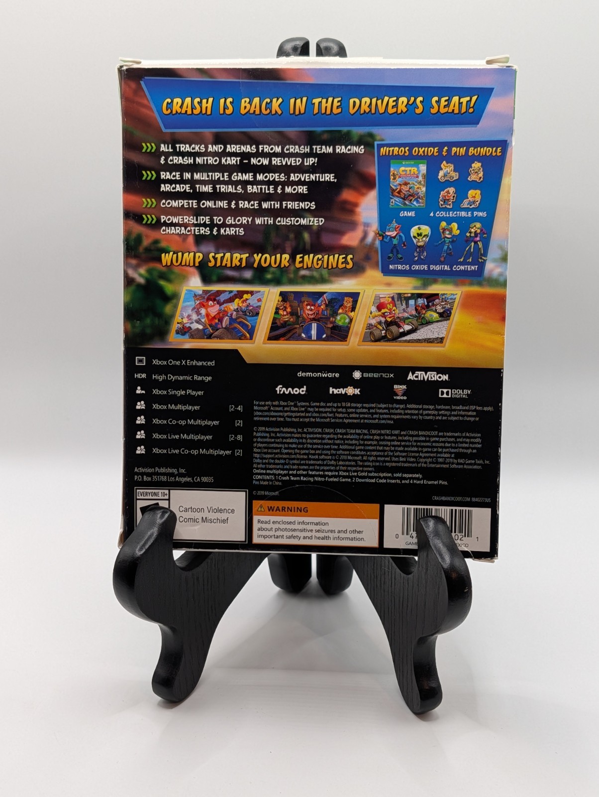 CTR Crash Team Racing Nitro Fueled Nitros Oxide And Pin Bundle Microsoft XboxOne