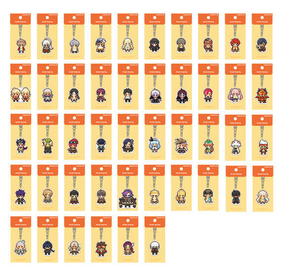 MapleStory Characters Pixel Art Acrylic Keychain NEXON Official MD, Limited