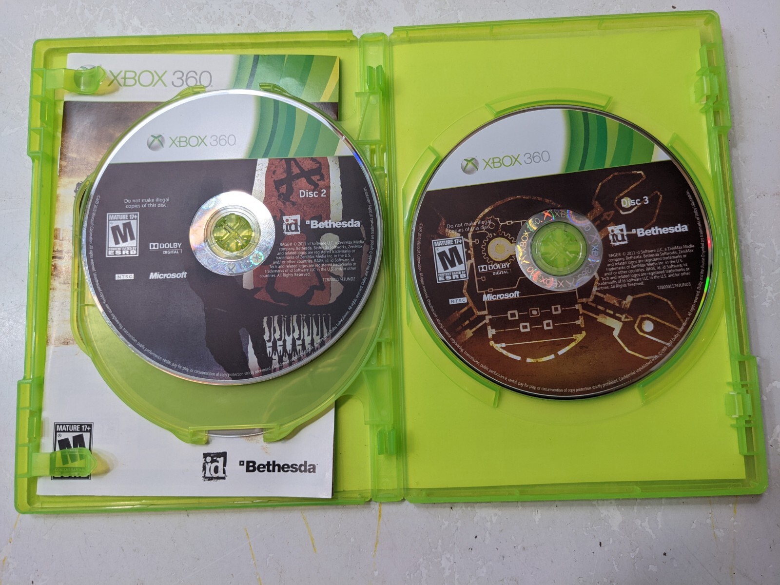 XBOX 360 RAGE VIDEO GAME – COMPLETE – CIB