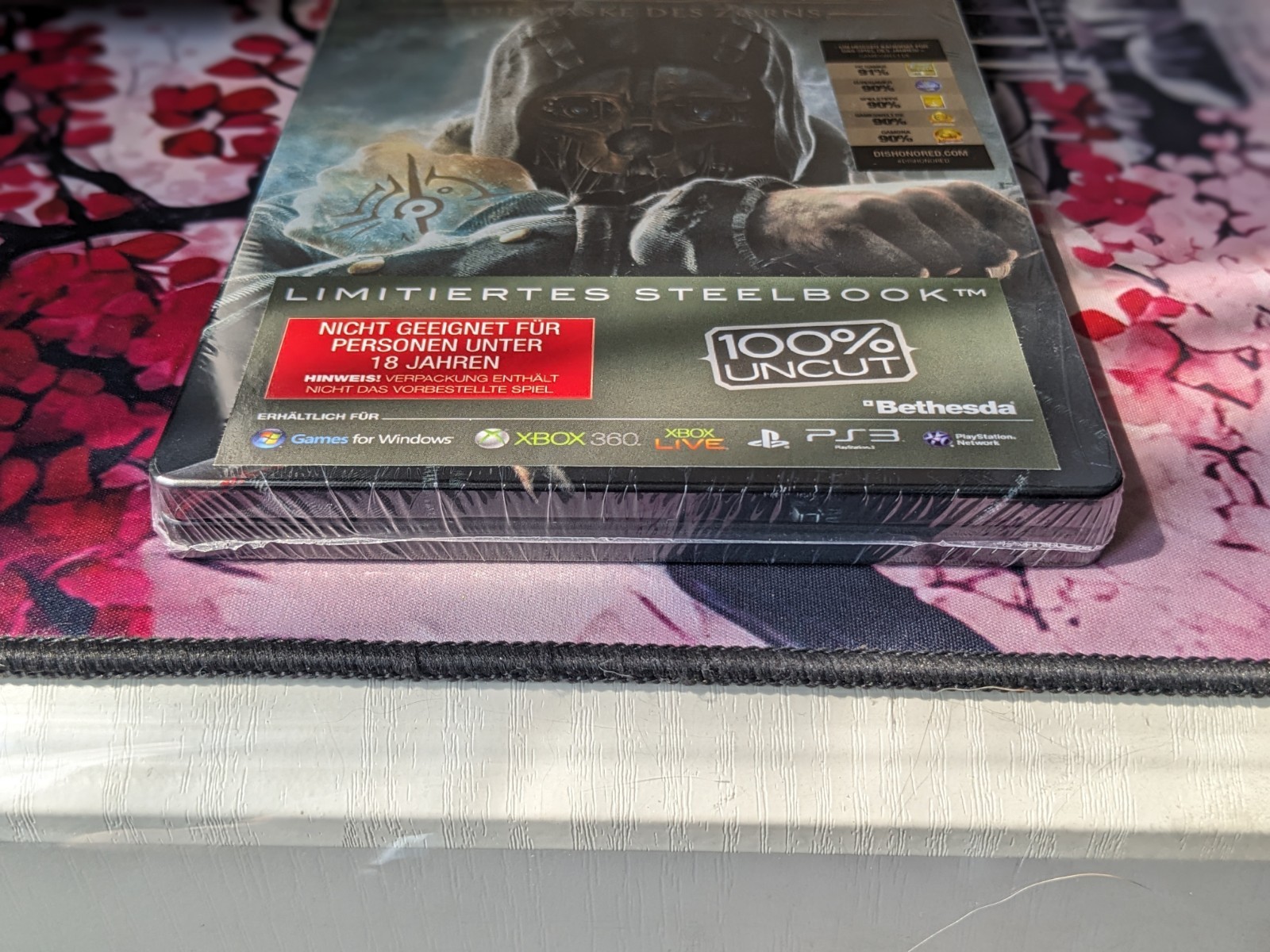 Dishonored G1 Steelbook, Sealed & Brand New, German Exclusive, Korvo Mask, RARE