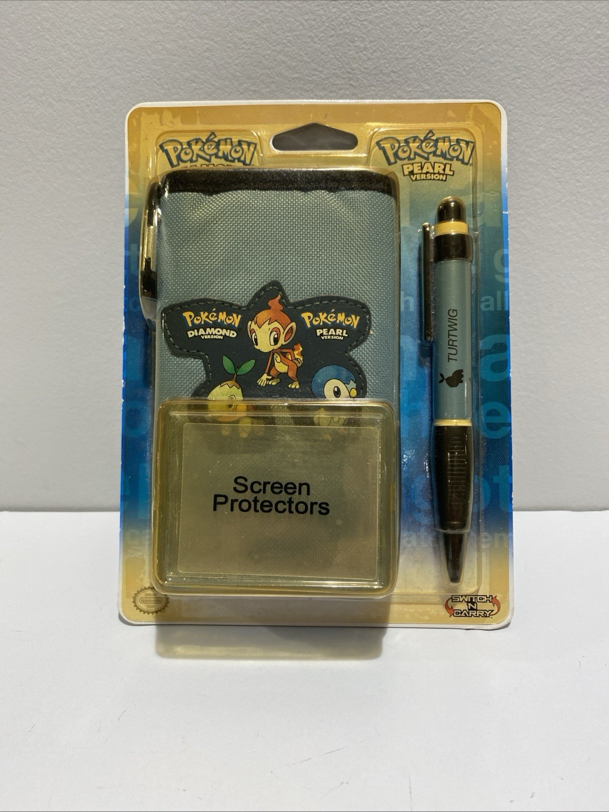 Nintendo 3DS / DSi / DS Lite Pokemon Diamond & Pearl Kit Case Stylus screenpr