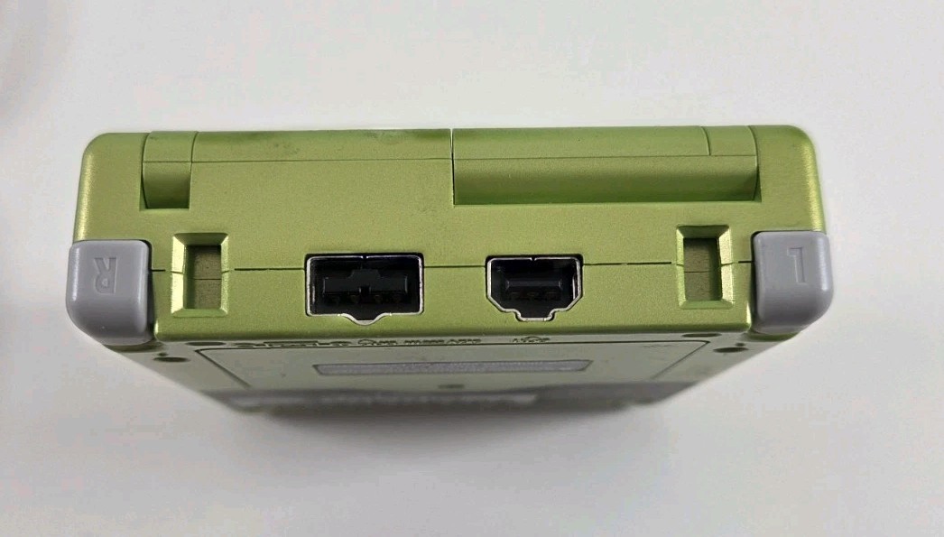 Nintendo Game Boy Advance SP GBA Lime Green AGS-001 Handheld With Charger Tested