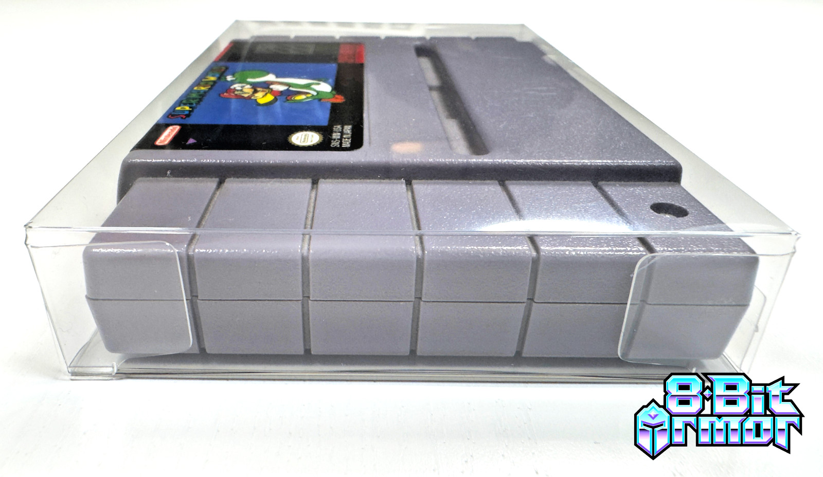 10 Cartridge Protectors for Super Nintendo SNES Cart Game Clear Display Case