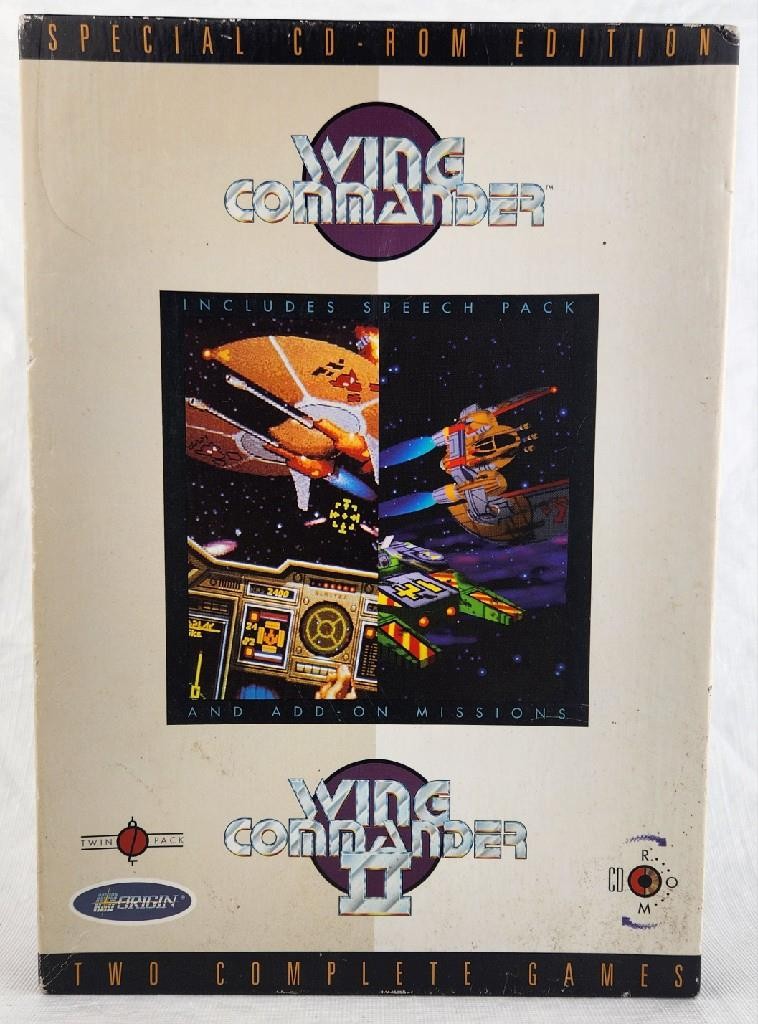 Wing Commander I/1 & II/2 PC 1990 Big Box Special CD-Rom Edition Game Complete