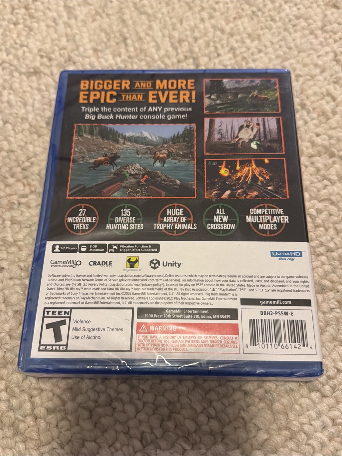 PLAYSTATION 5 BIG BUCK HUNTER ULTIMATE TROPHY PS5 Game Brand New & Sealed