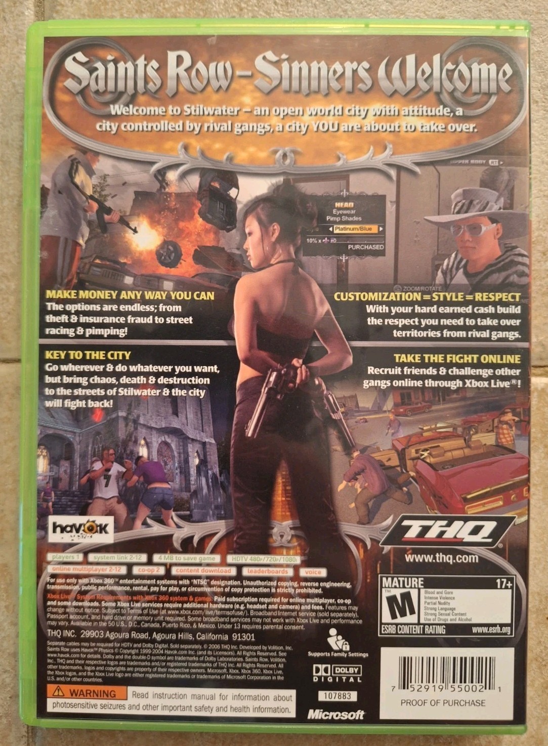 Saints Row (Xbox 360) CIB Free Shipping