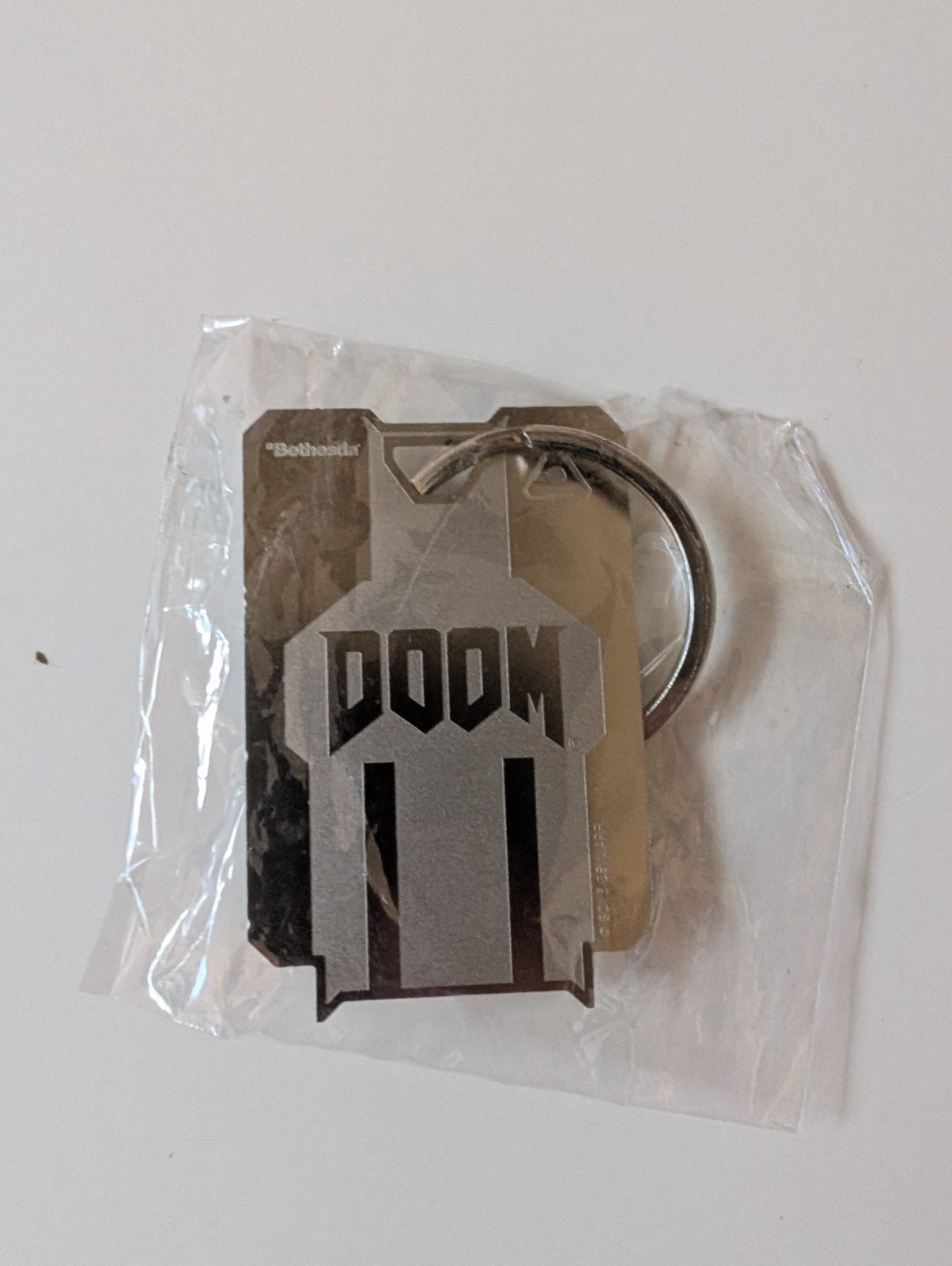 Doom Bethesda Promotional Metal “Key Card” Keychain PAX 2016 Promo *NEW* in bag