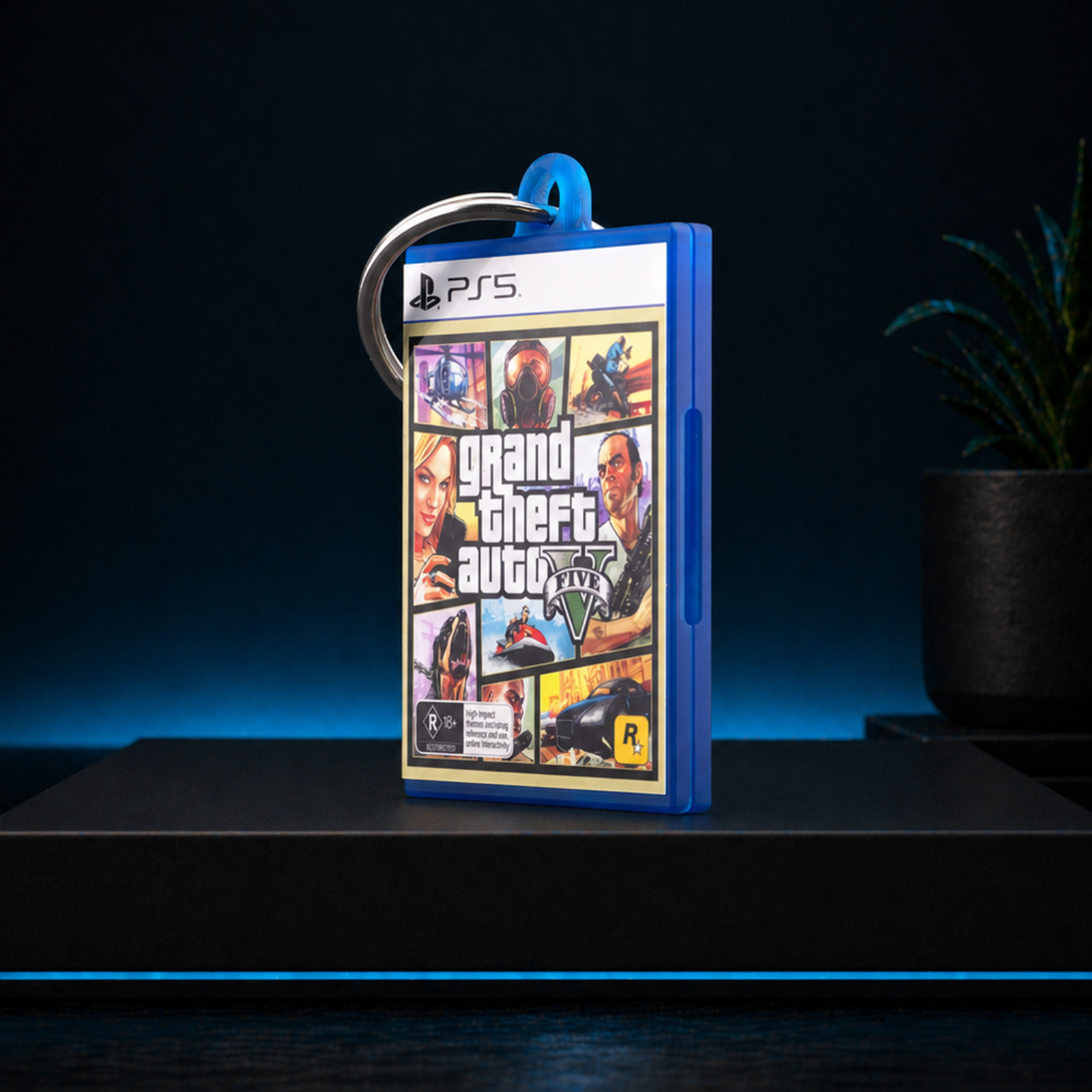PS5 PlayStation 5 Miniature Game Case Keychain Game Case Gamer