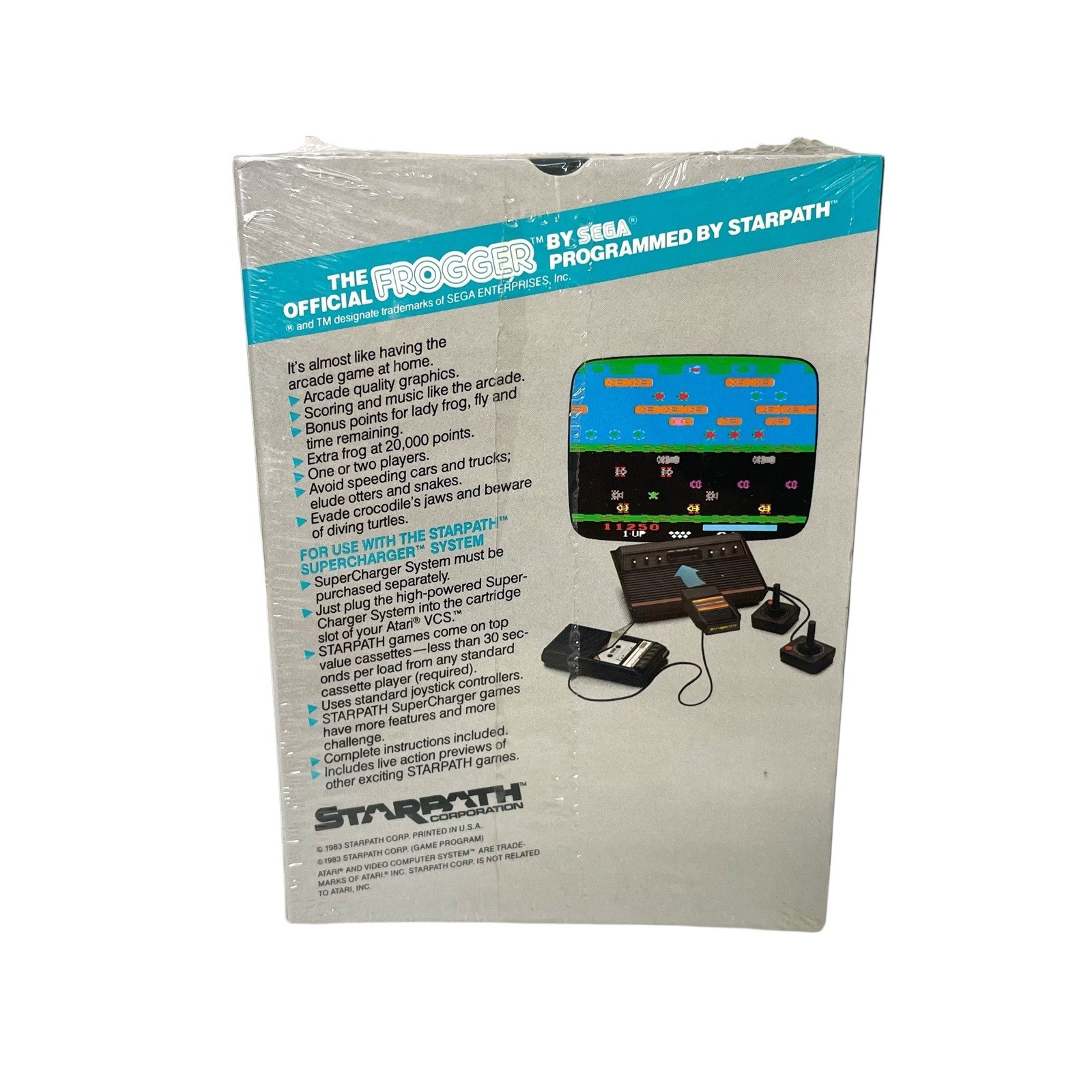 STARPATH 1983 Frogger By SEGA Atari VCS A Supercharger Game SEALED!