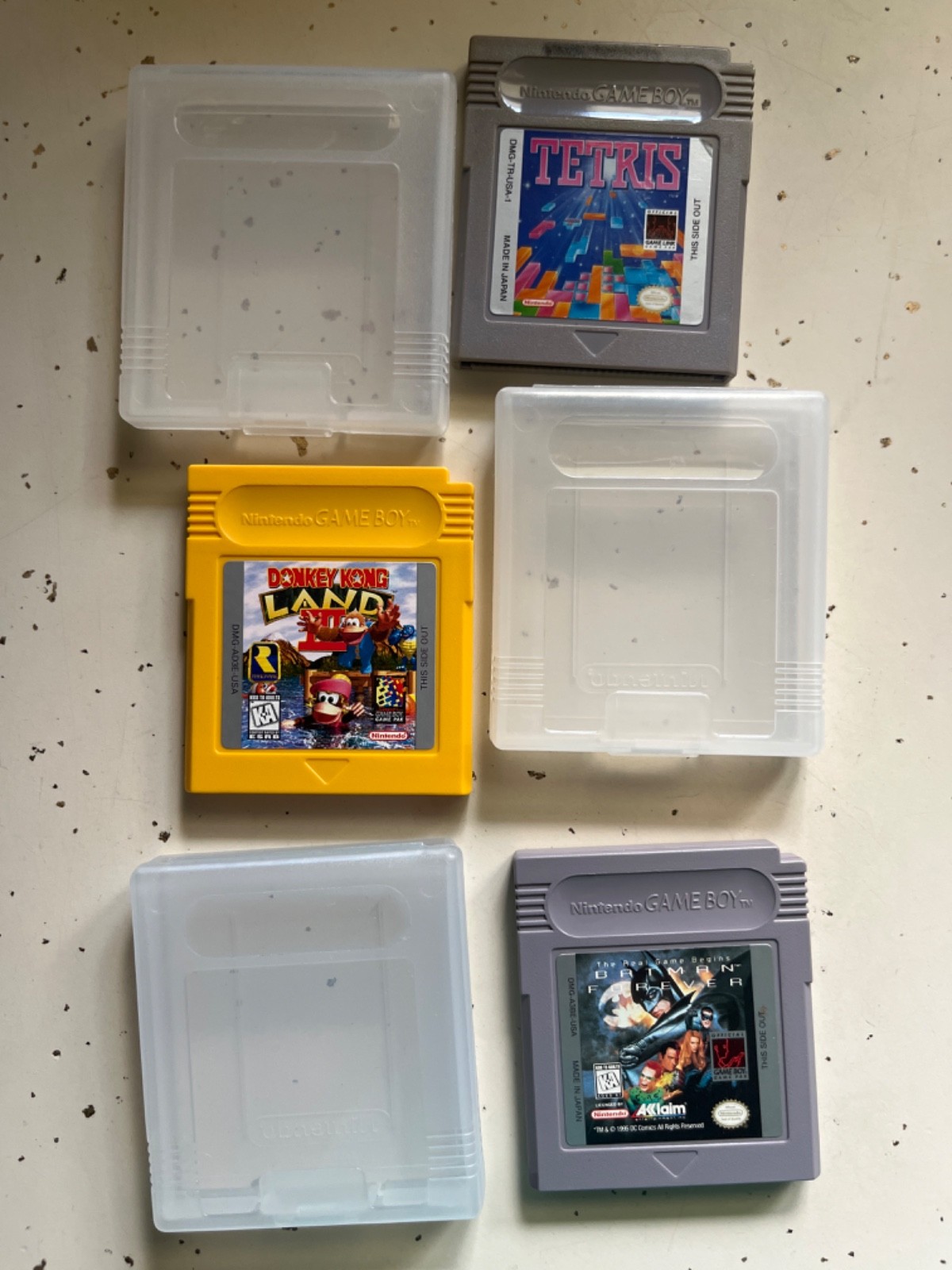 Nintendo Gameboy Original Clear Play it Loud DMG-01 Works with games
